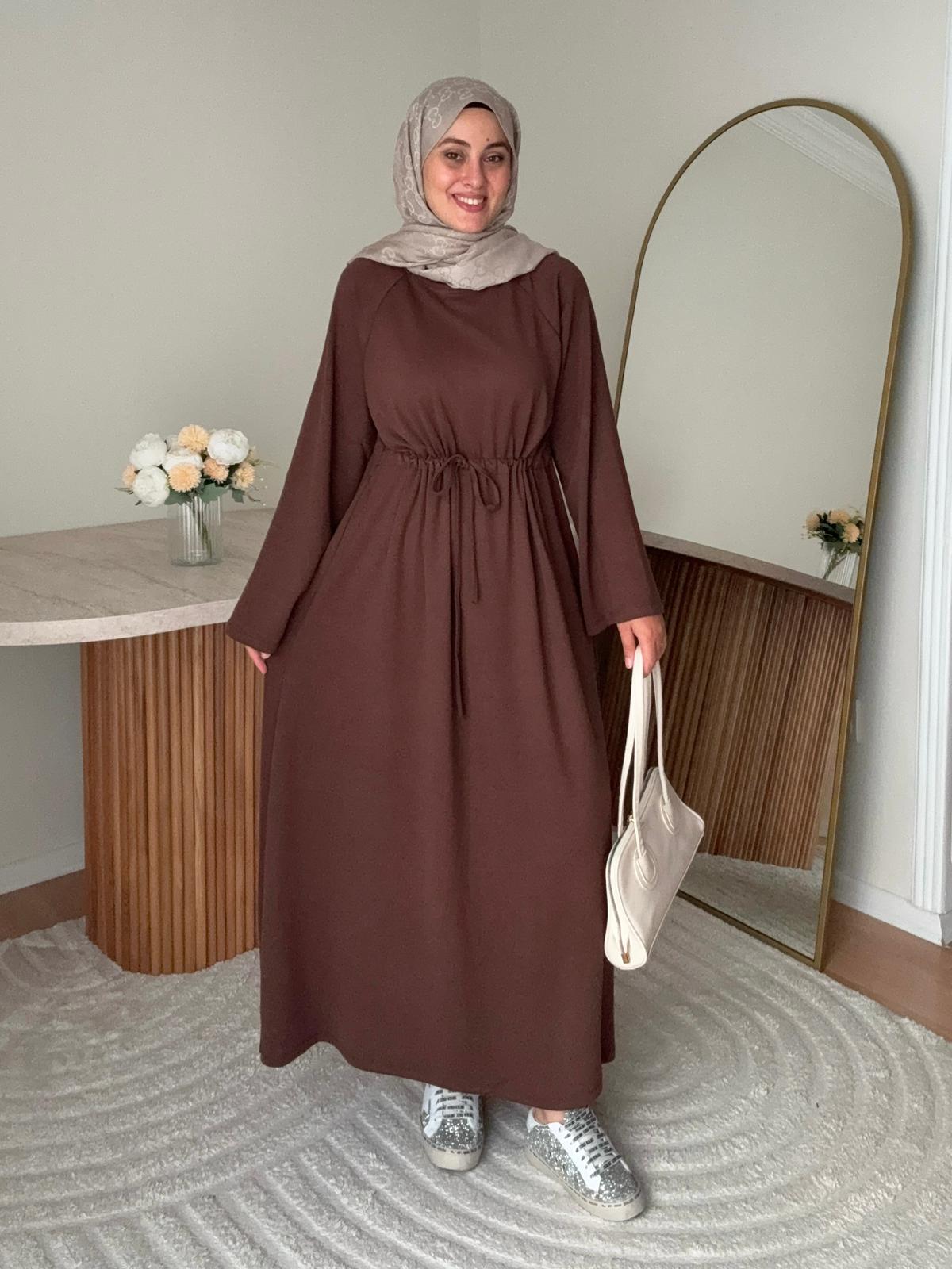 Premium Oysho Elbise - Kahverengi