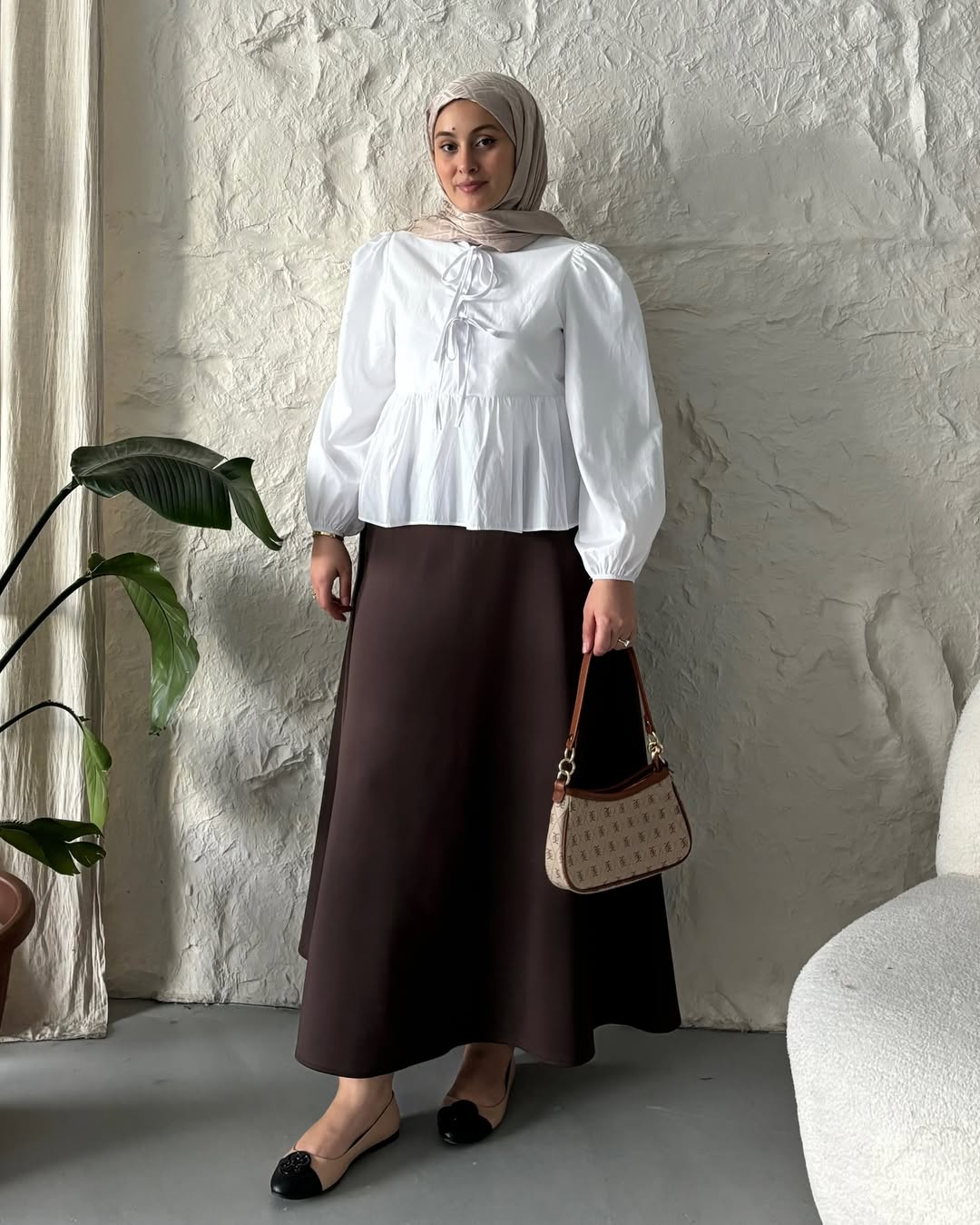 Puf Scuba Etek- Acı Kahve