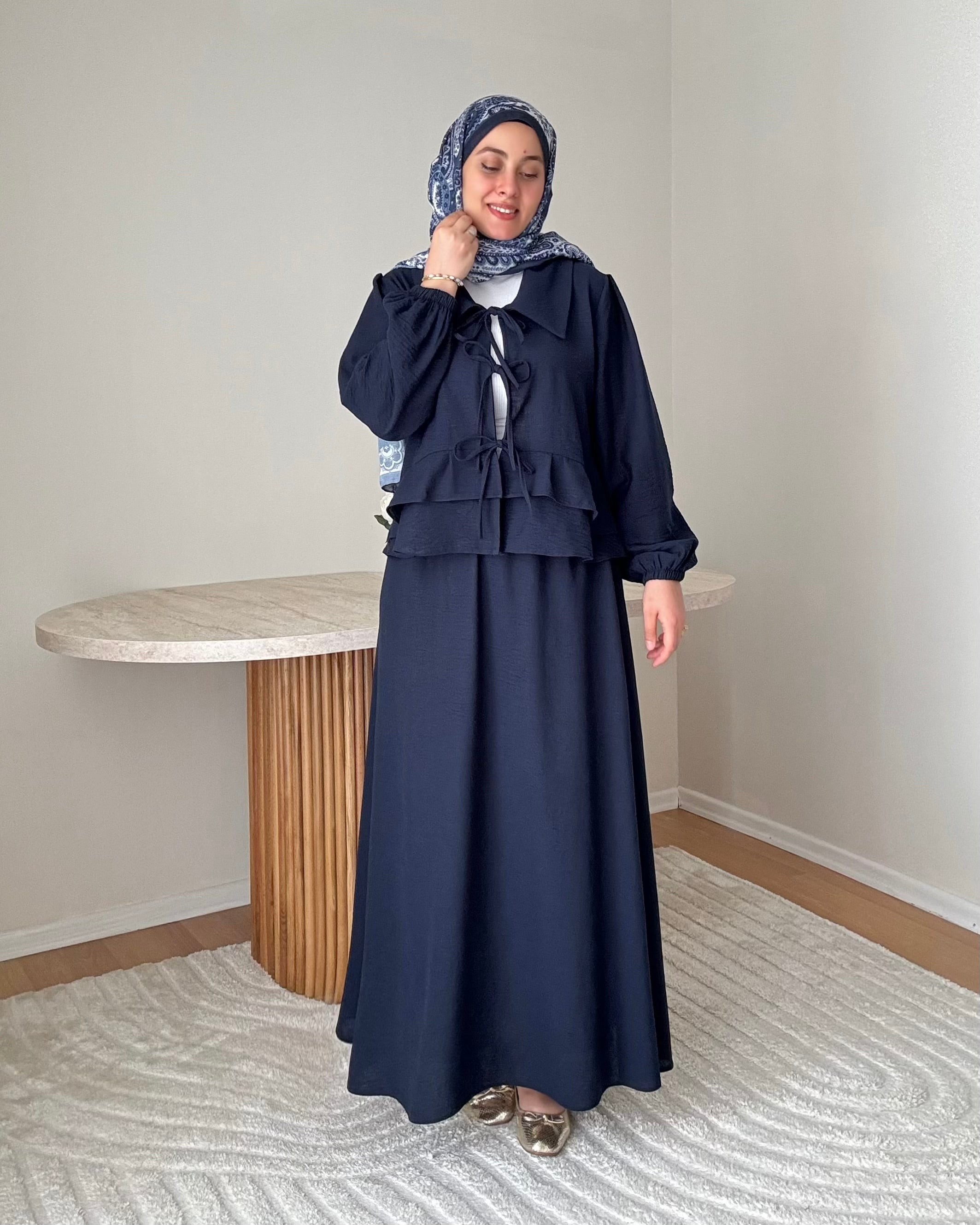 DORA KETEN TAKIM-LACİVERT
