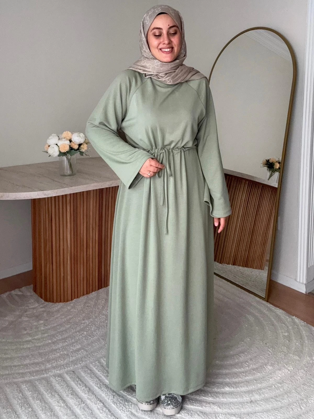 Premium Oysho Elbise - Yeşil