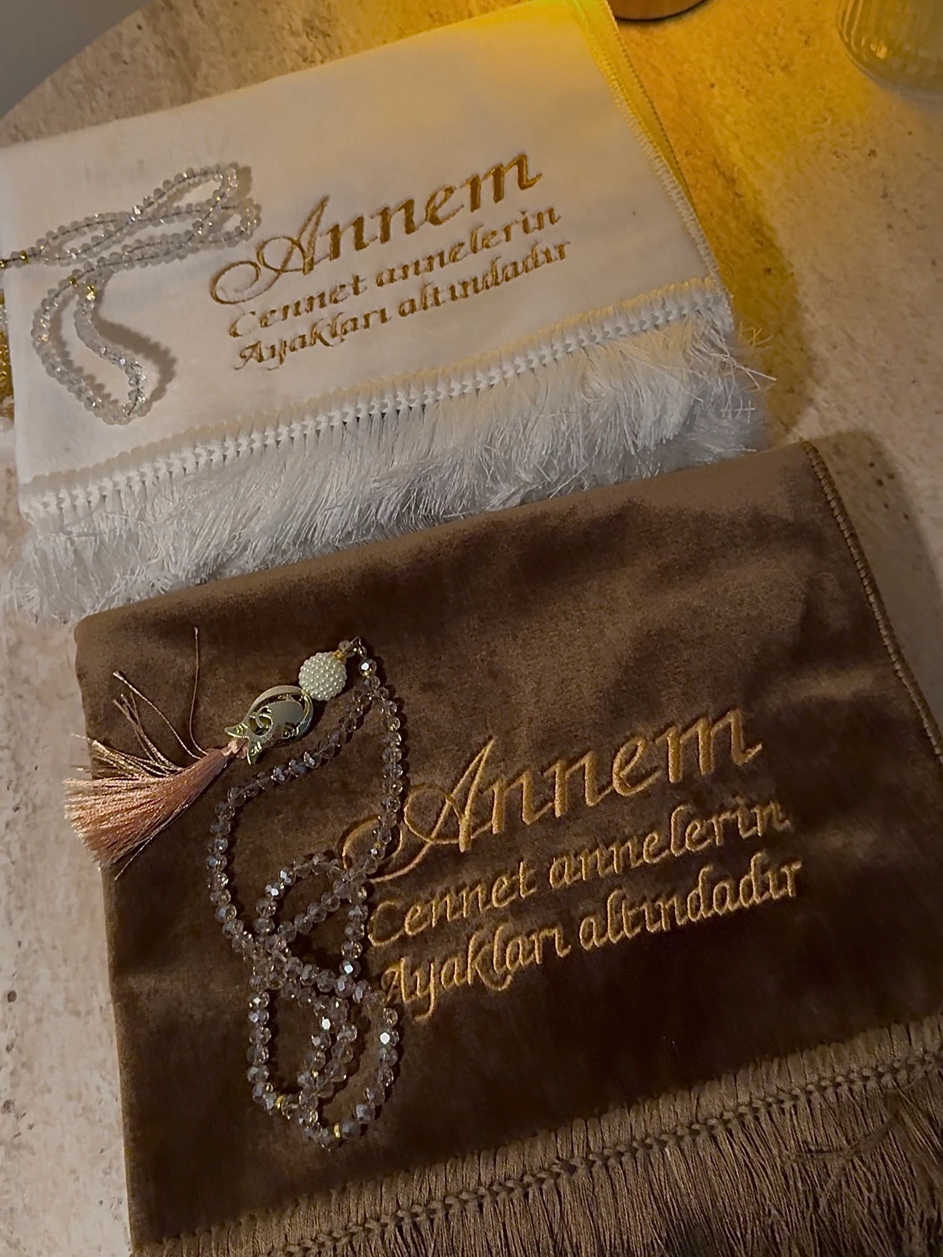 Özel Hediyelik Annem Seccadeleri