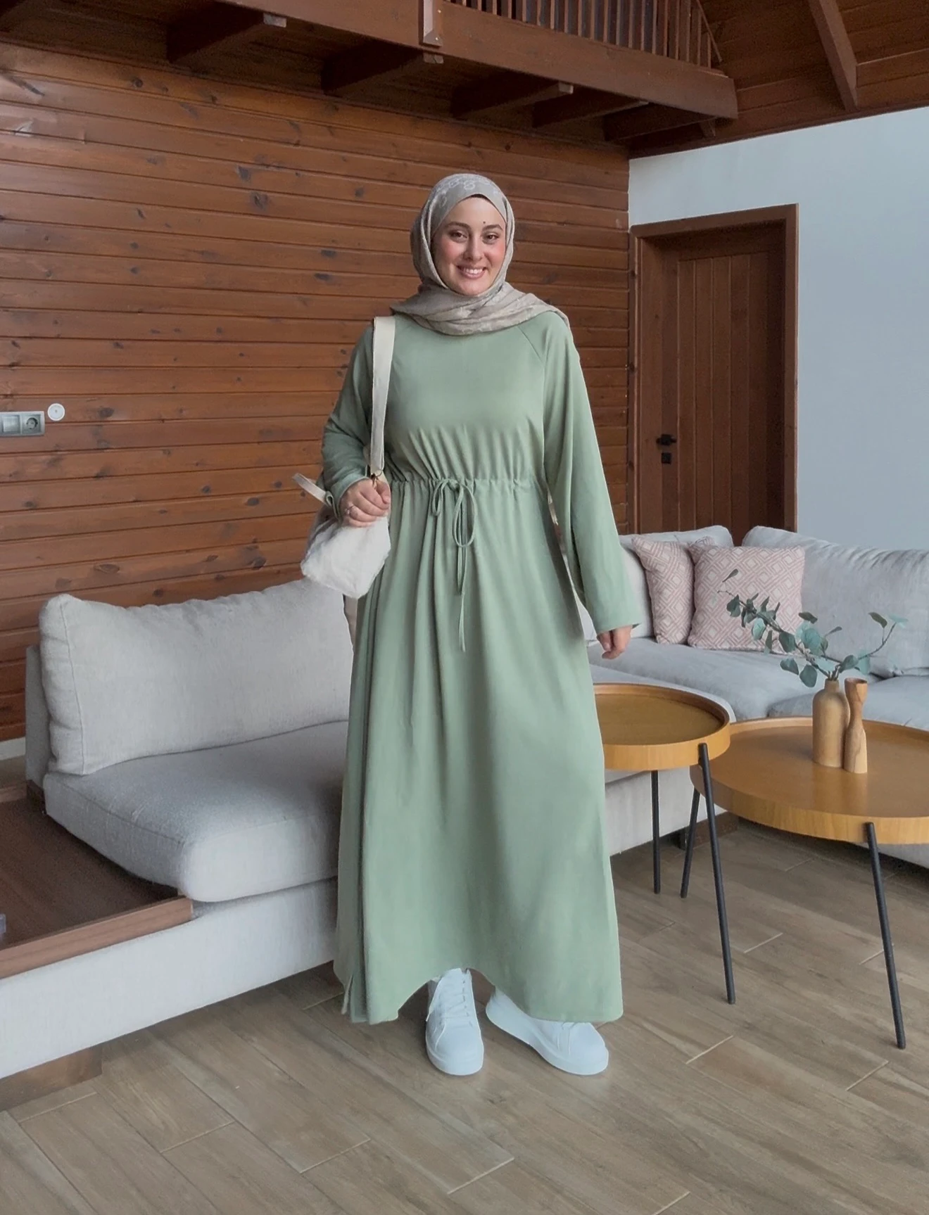 Premium Oysho Elbise - Yeşil