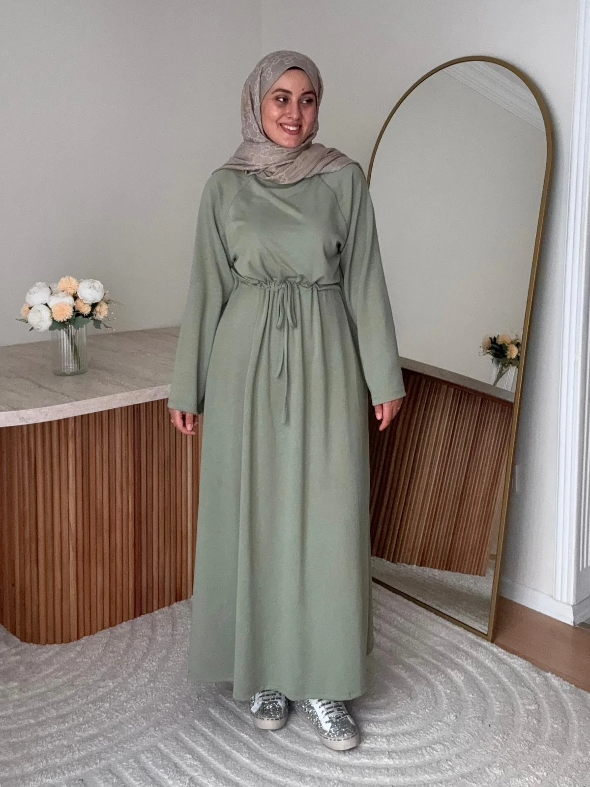 Premium Oysho Elbise - Yeşil