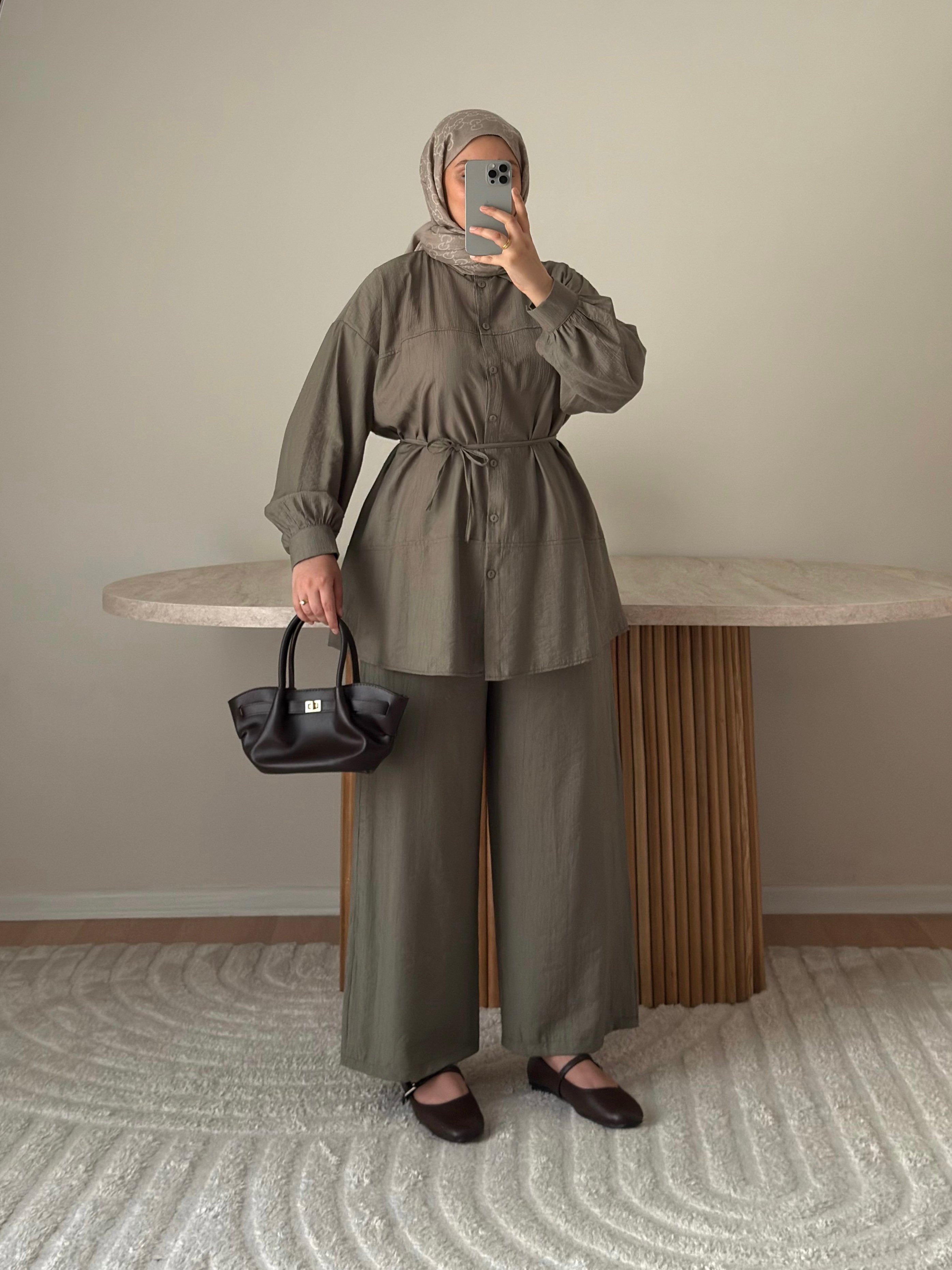 SARA ÇİLEK KUMAŞ İKİLİ TAKIM YEŞİL 