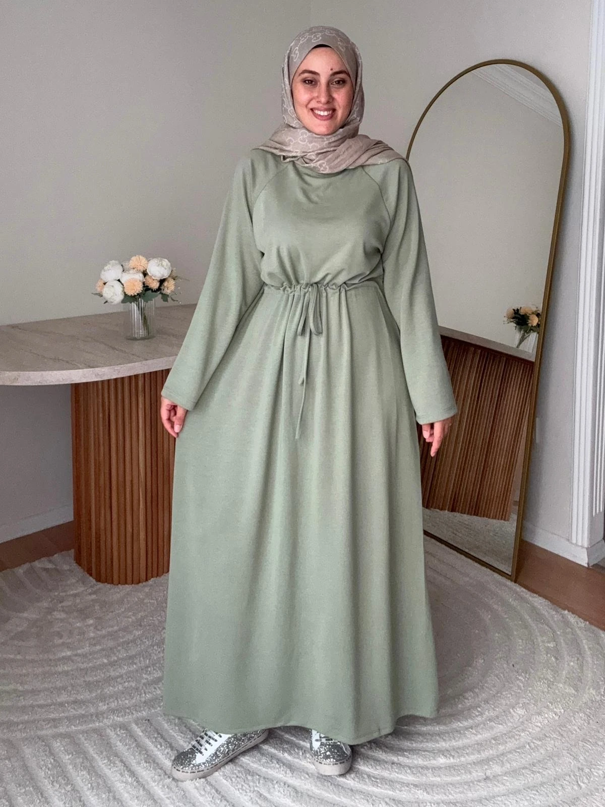 Premium Oysho Elbise - Yeşil