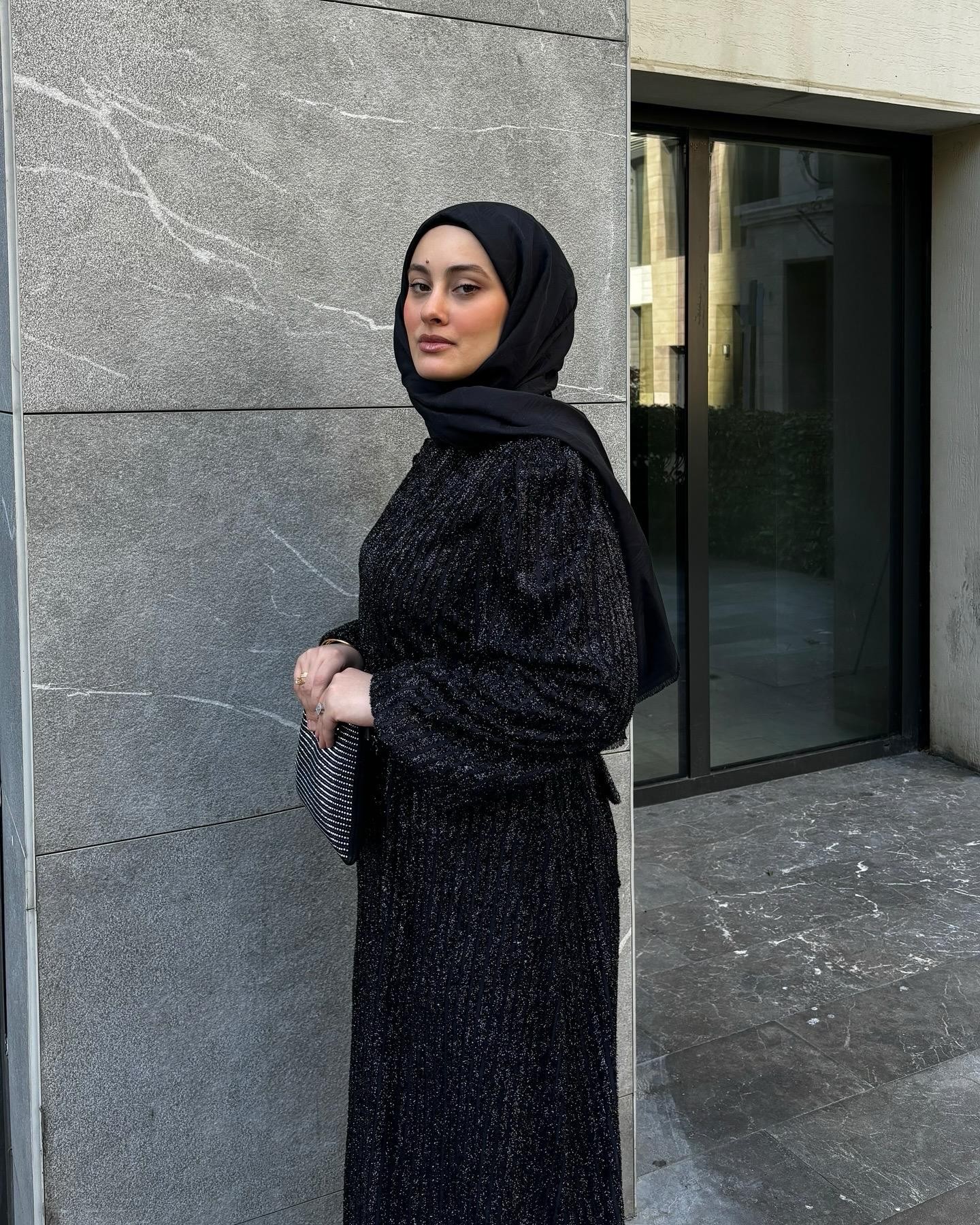 Siyah Noir Elegance Elbise