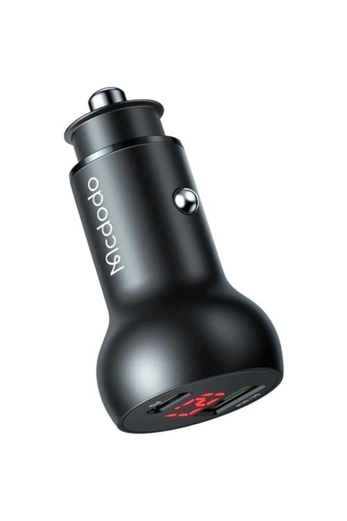 Mcdodo CC-7030 45W 1XType-c 1xUSB Girişli Dijital Göstergeli Araç Çakmak Şarjı- Siyah