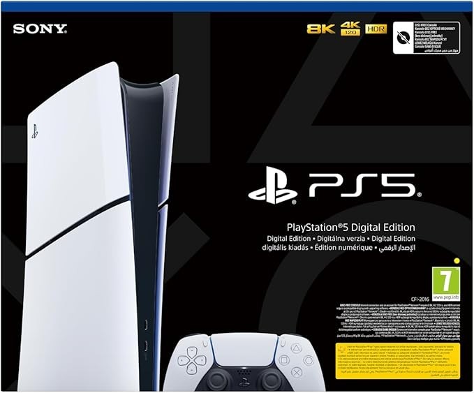 Sony Playstation 5 Slim Digital Sürüm Oyun Konsolu (İthalatçı Garantili)