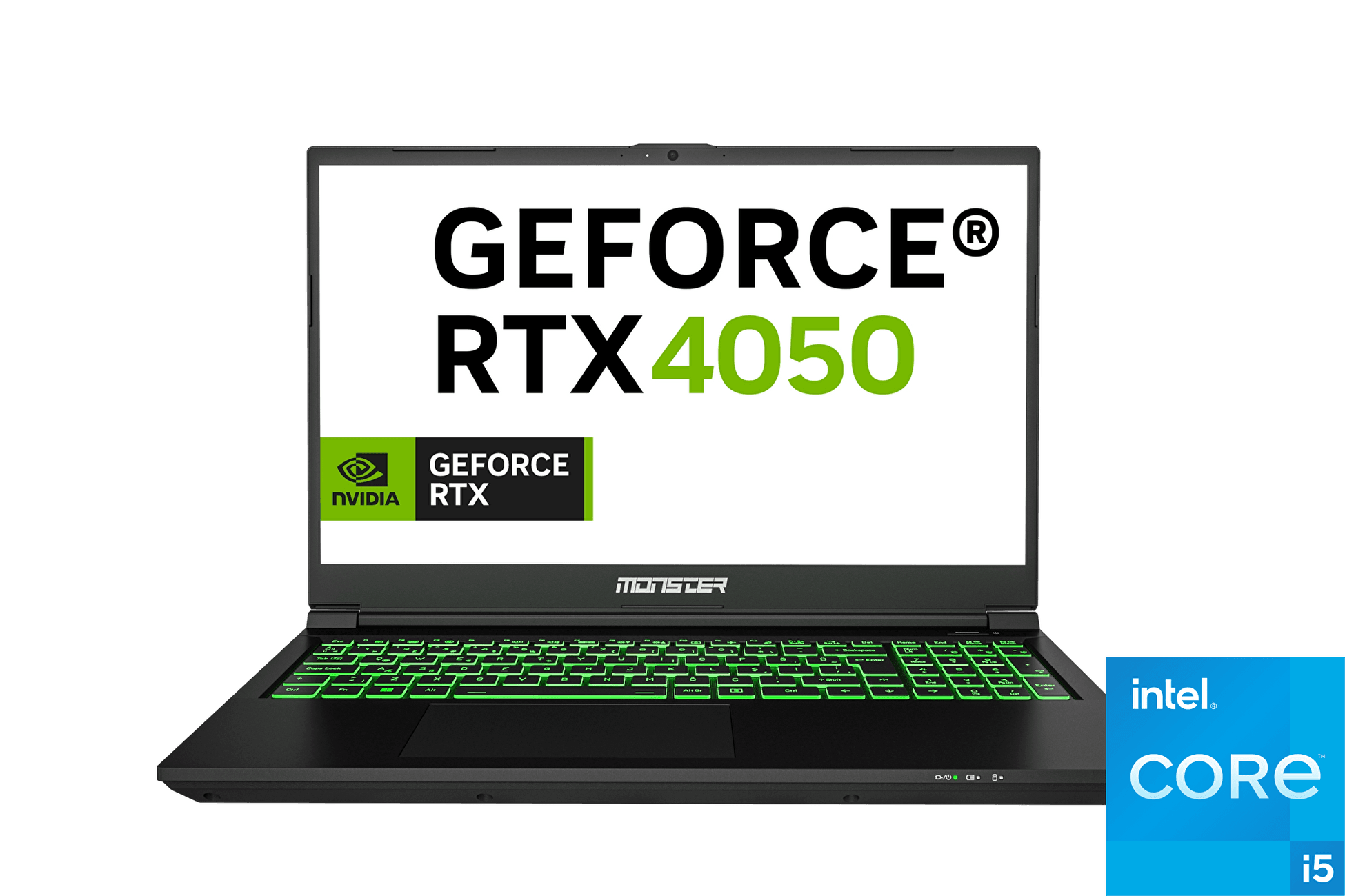 Monster Abra A5 V21.2 Intel Core i5 12450H 16 GB RAM 500 GB SSD 6 GB RTX 4050 FreeDOS 15,6" FHD 144 Hz Oyun Bilgisayarı