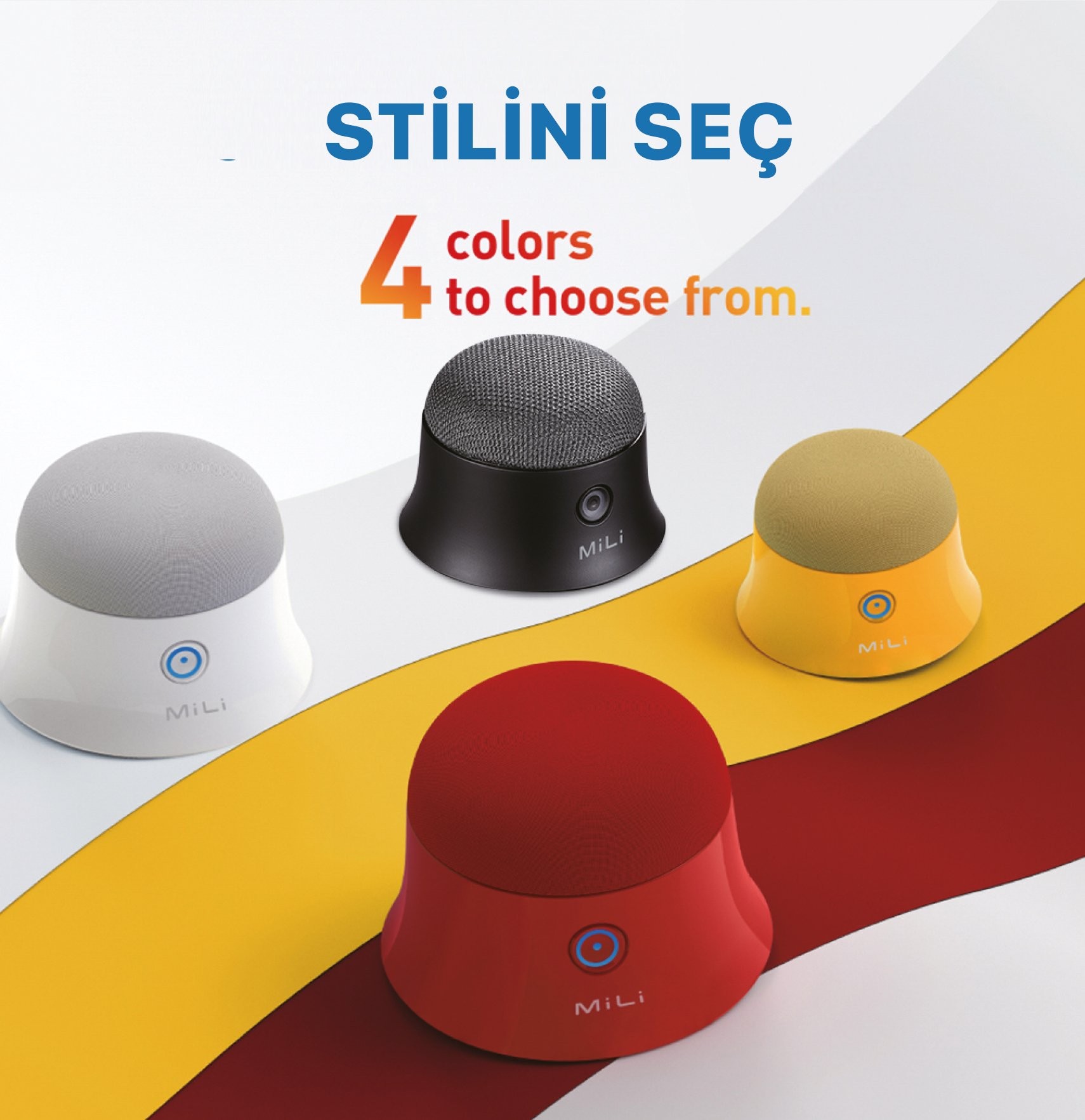 MiLi Mag-SoundMate MagSafe Uyumlu Mini Taşınabilir Bluetooth Hoparlör