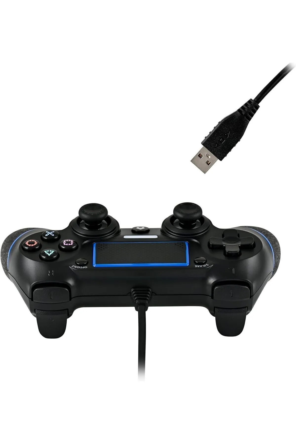 PS4 (Playstation 4) ve PC Uyumlu Titreşimli Kablolu Oyun Kolu Gamepad