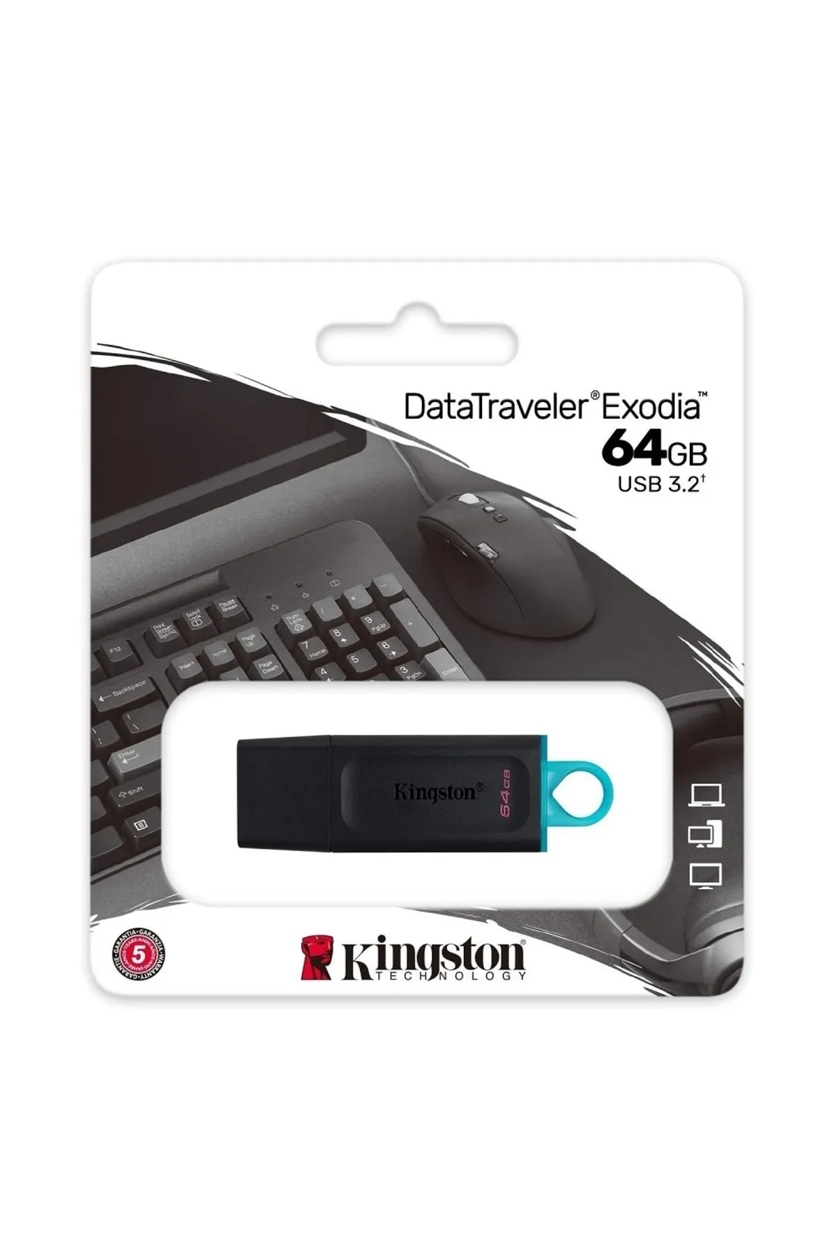 Kingston 64GB USB3.2 Flash Bellek DTX/64GB