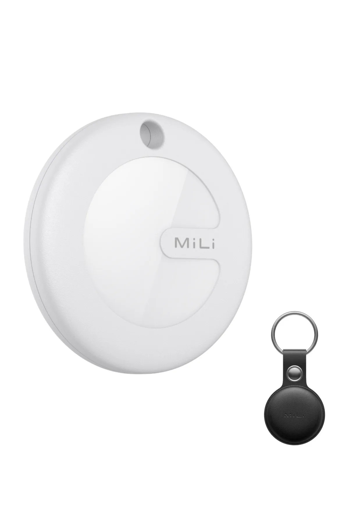 MiTag AirTag Apple MFI Sertifikalı Akıllı Takip Cihazı - Deri Kılıflı (Sadece APPLE ile Uyumludur)