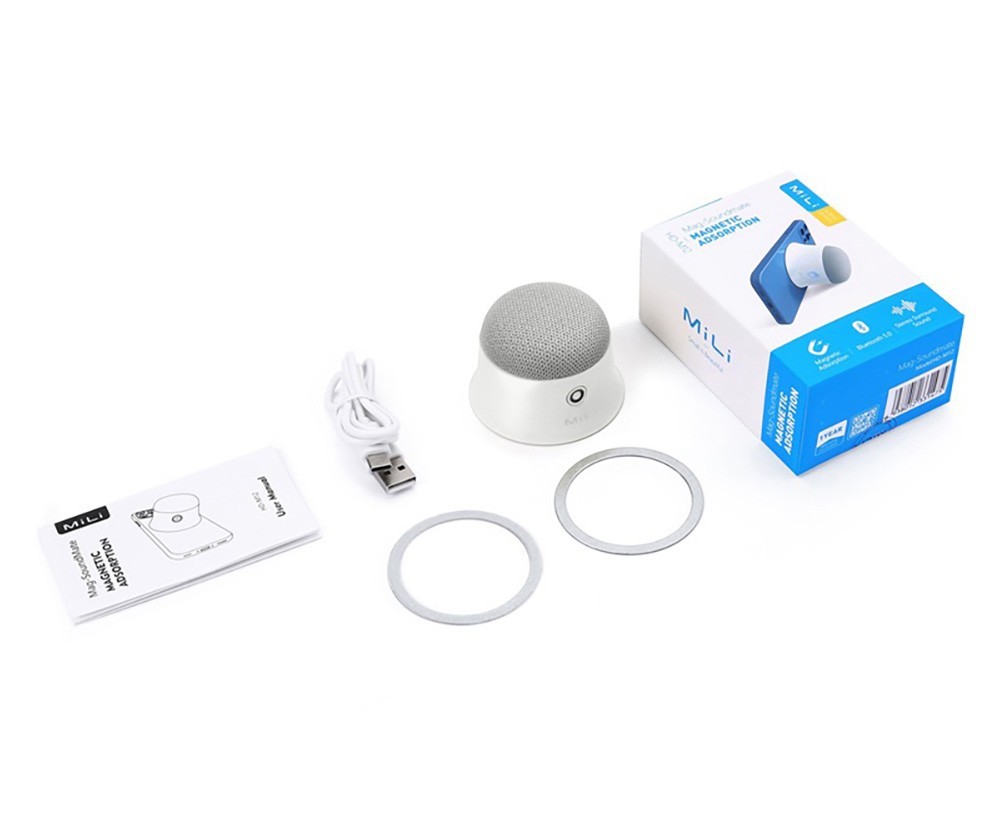 MiLi Mag-SoundMate MagSafe Uyumlu Mini Taşınabilir Bluetooth Hoparlör