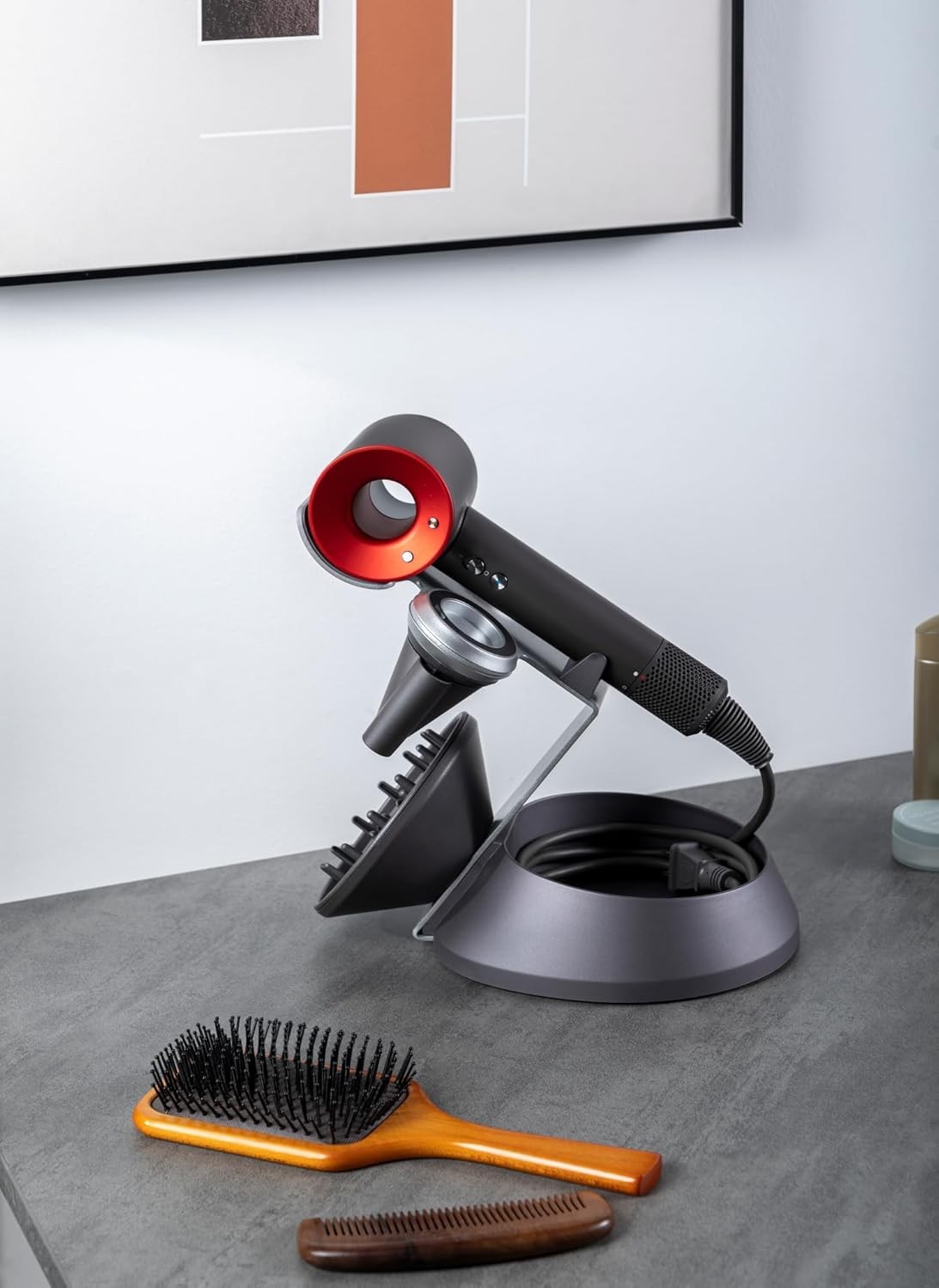 Voltix Dyson Supersonic Saç Kurutma Makinesi için Manyetik Tutucu, Difüzör ve Kablo Organizatörü