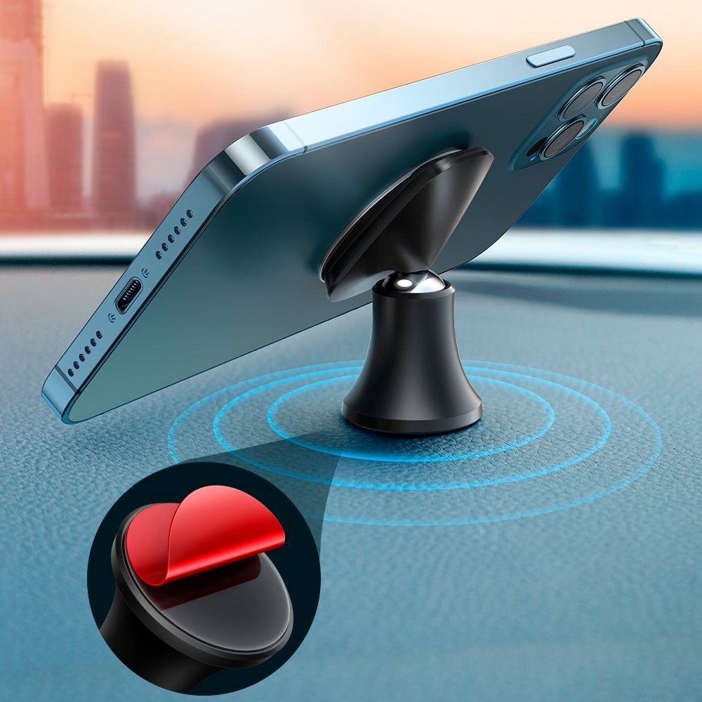 Mcdodo 360 Derece Dönebilen Magnetic Araç Tutucu-Siyah CM-8490