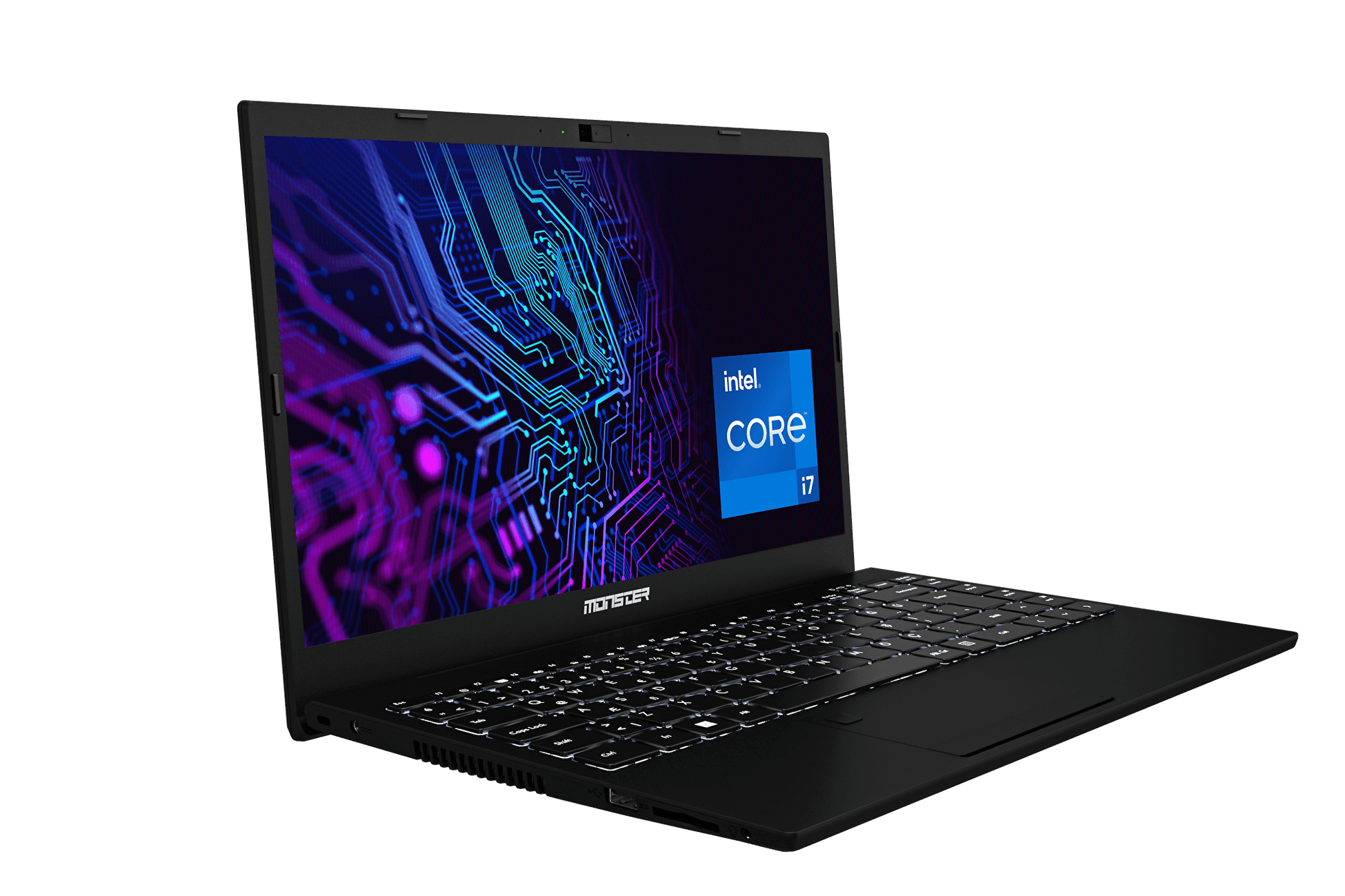 Monster Huma H5 V4.2 Black Intel Core i7 1255U 16 GB RAM 500 GB SSD FreeDos 15,6" FHD 120 Hz Taşınabilir Bilgisayar
