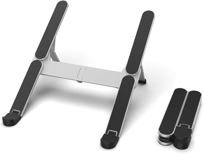 Voltix Dizüstü Bilgisayar Standı Yüksekliği Ayarlanabilir Katlanabilir Havalandırmalı Dizüstü Bilgisayar Standı Tüm Dizüstü Bilgisayarlarla Uyumlu 10-17,3 ", MacBook, Dell, Alienware, Monster.