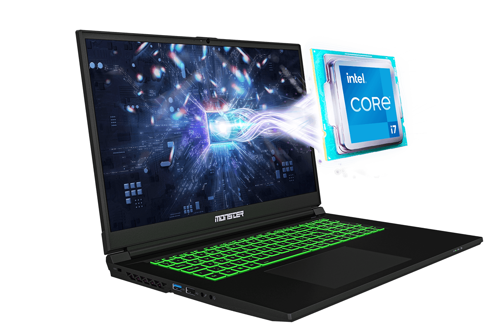Monster Abra A7 V15.1.4 Intel Core i7 12700H 16 GB RAM 1 TB SSD 6 GB RTX 3050 FreeDOS 17,3" FHD 144 Hz Oyun Bilgisayarı
