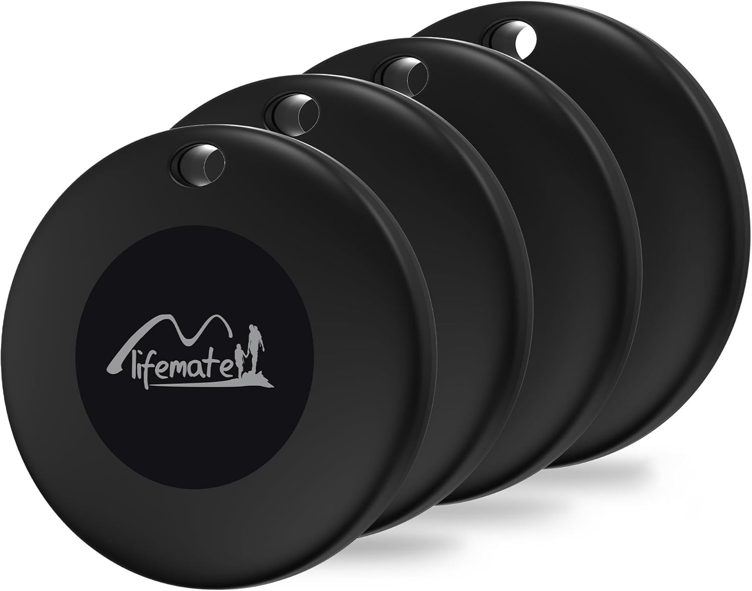Lifemate Lifetag Apple MFI Lisanslı Akıllı Takip Cihazı - Siyah 4'lü Paket (Sadece Apple ile Uyumludur)