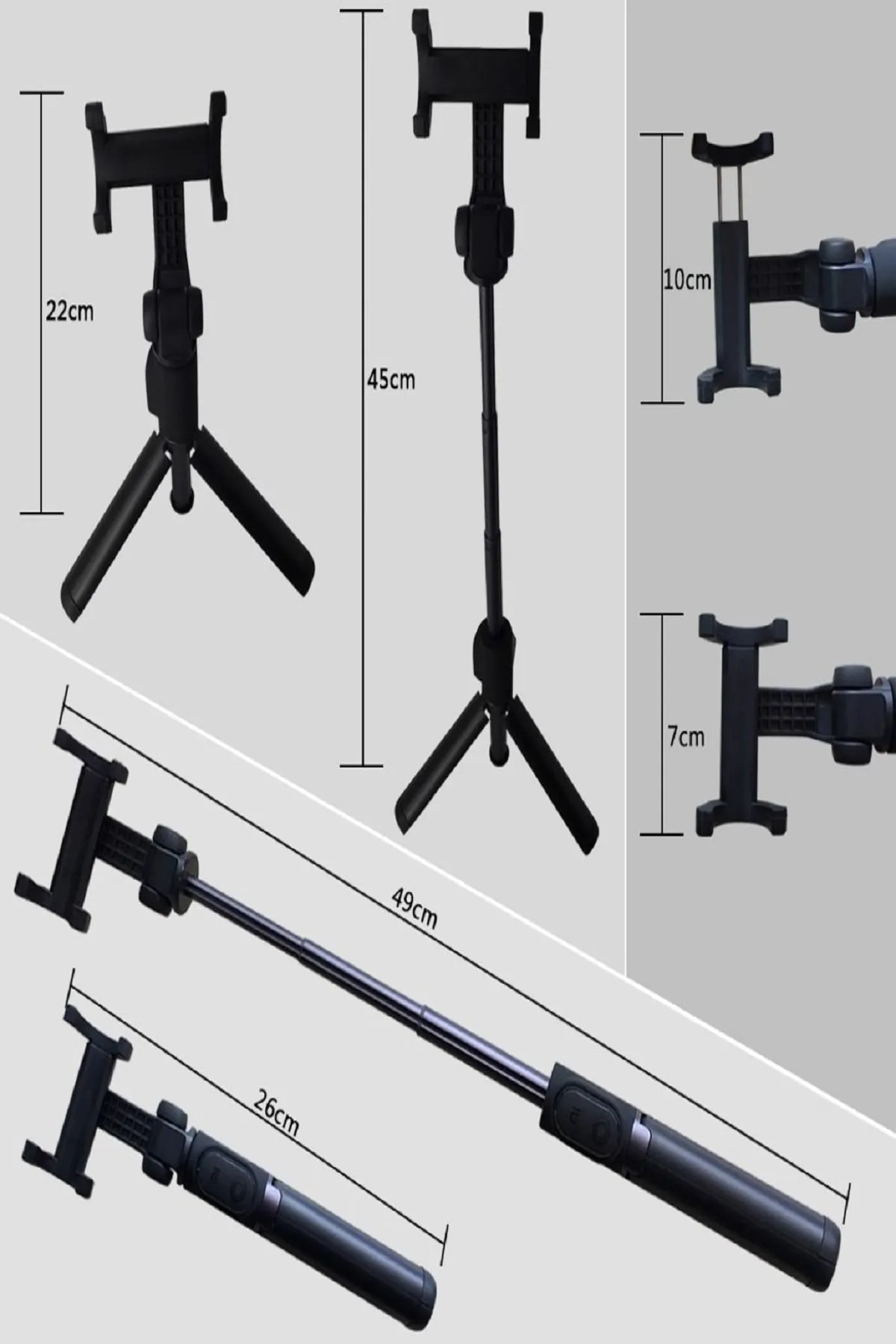 Xiaomi Mi Tripod Bluetooth Kumandalı Üçü Birarada Selfie Çubuğu