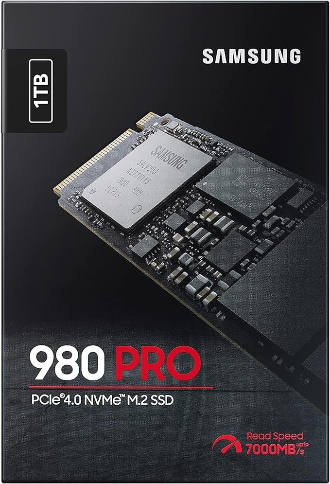 Samsung 980 PRO NVMe M.2, 1 TB SSD, 7.000 MB/sn Okuma, 5.100 MB/sn Yazma MZ-V8P1T0BW