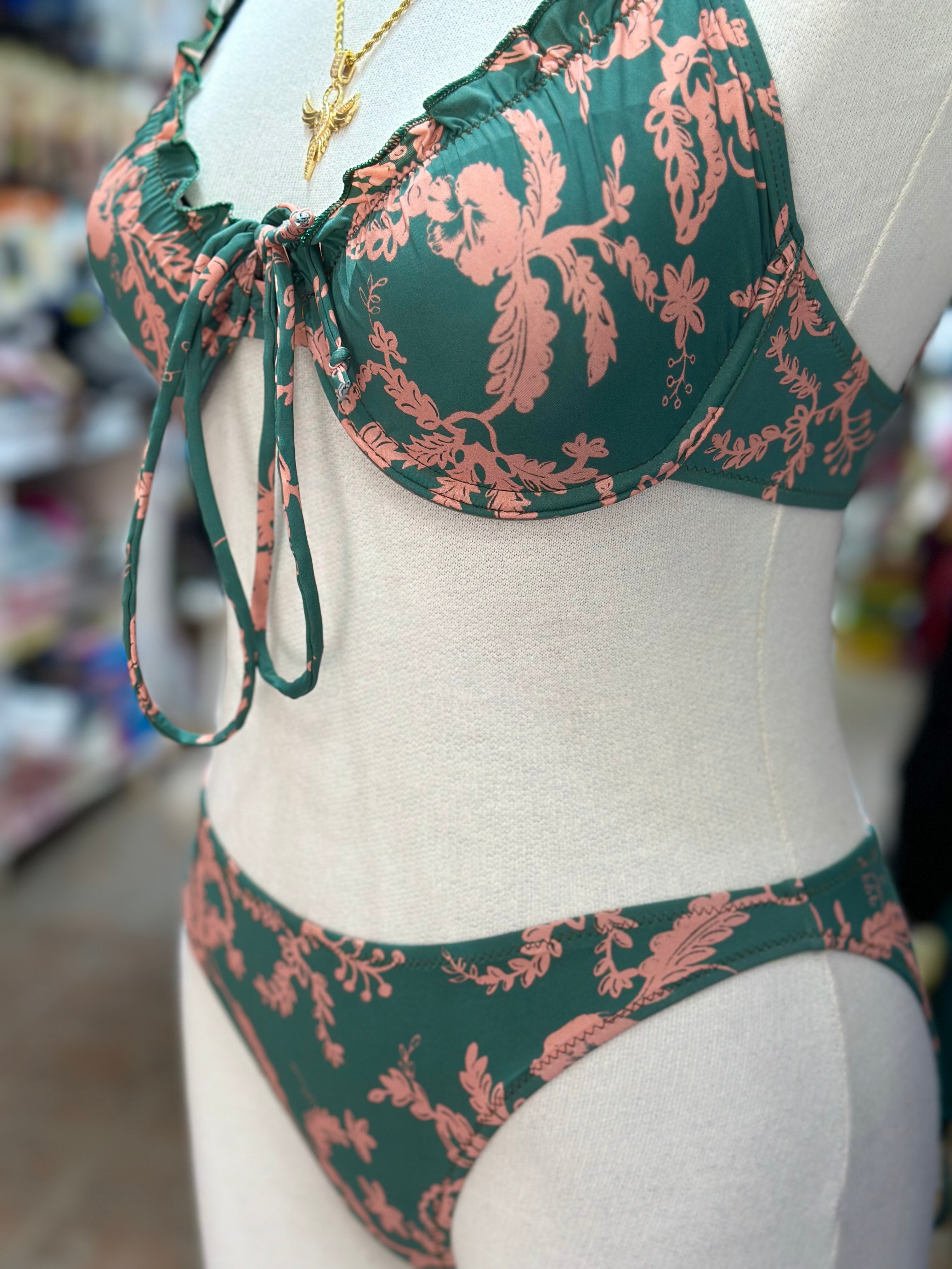 Elysian Bloom – Desenli Bikini Takımı