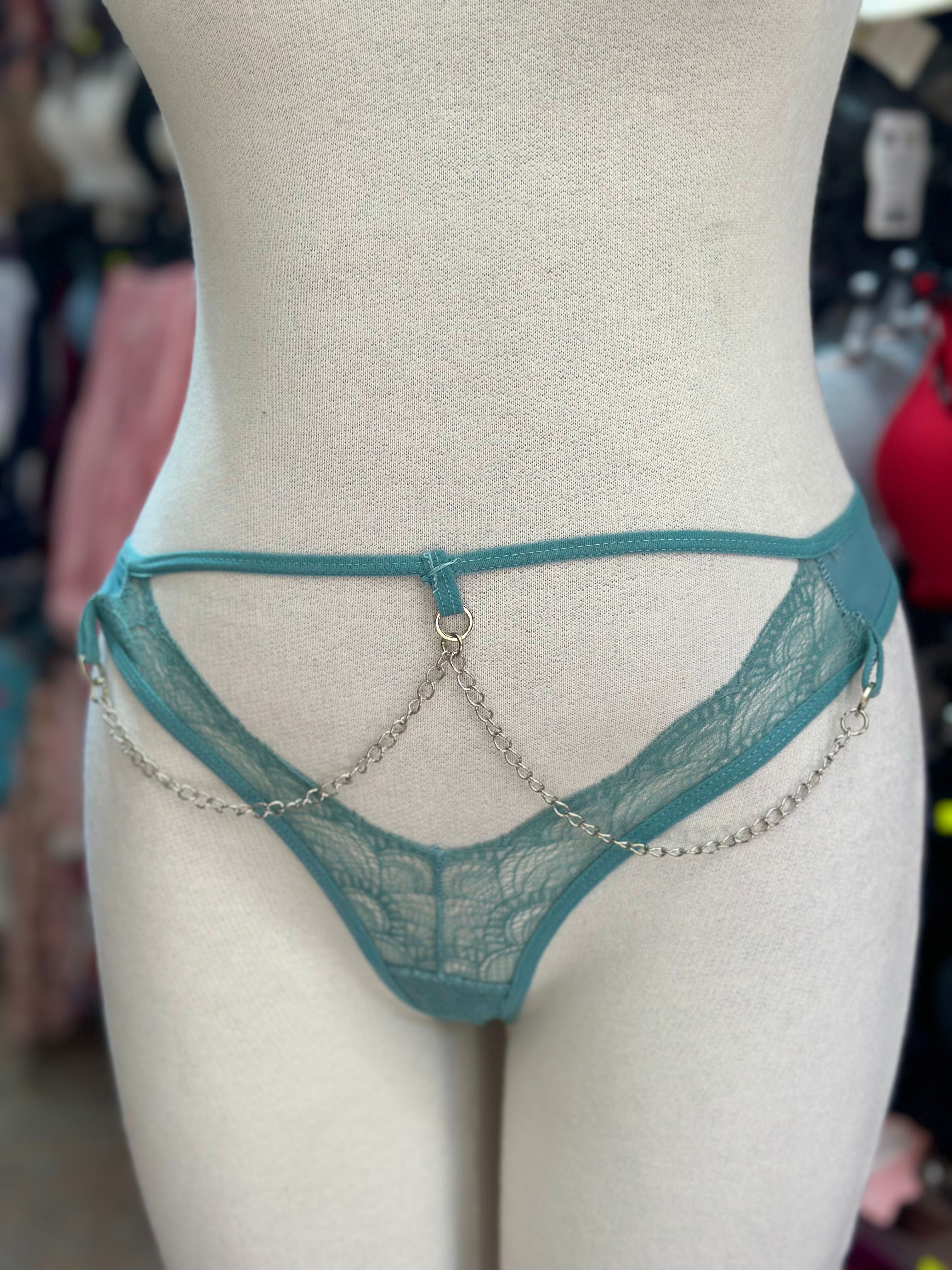 Sage Sins – Zincir Detaylı Dantel String