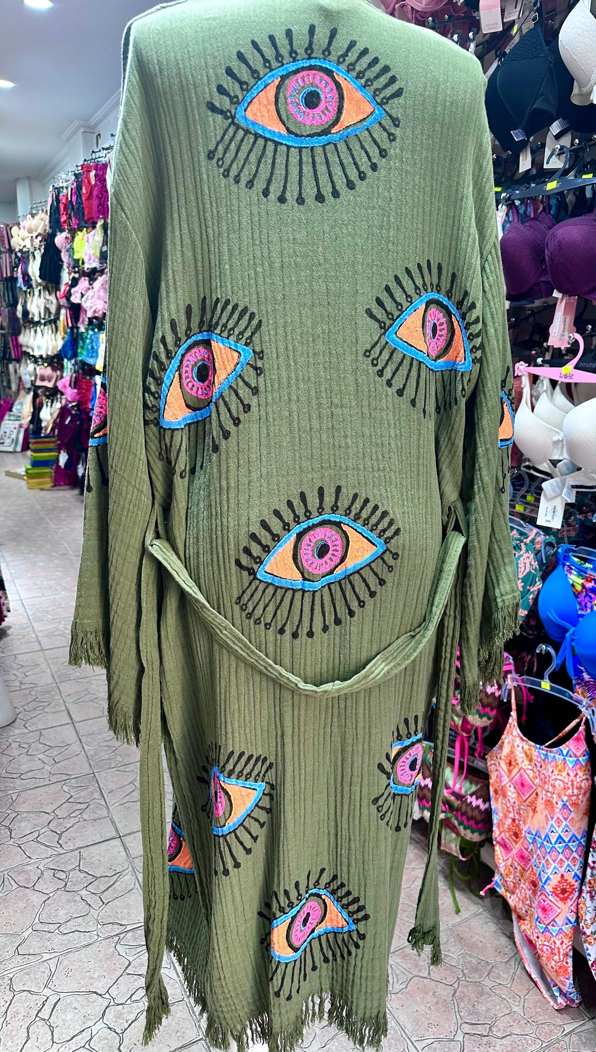Mystic Gaze – Nakışlı Kimono