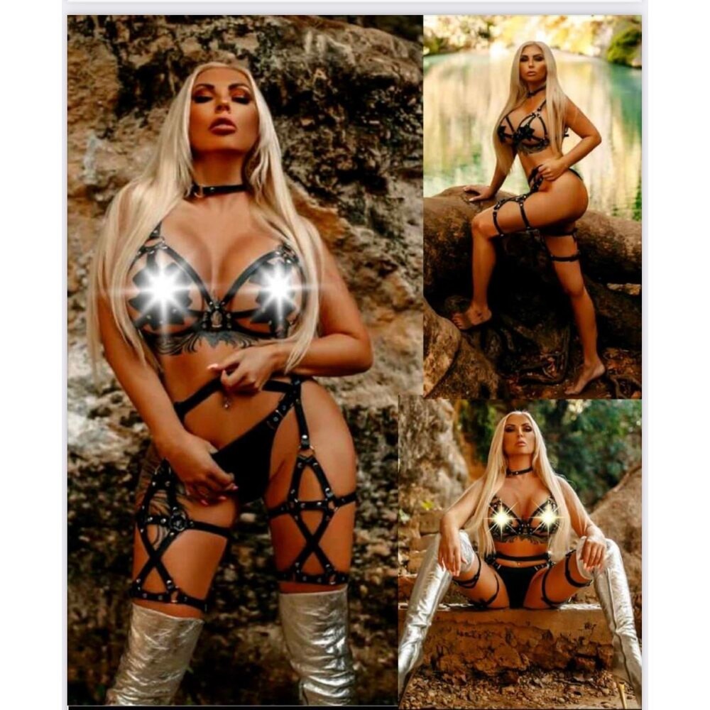 Dominatrix – Deri Harness Aksesuar Seti 