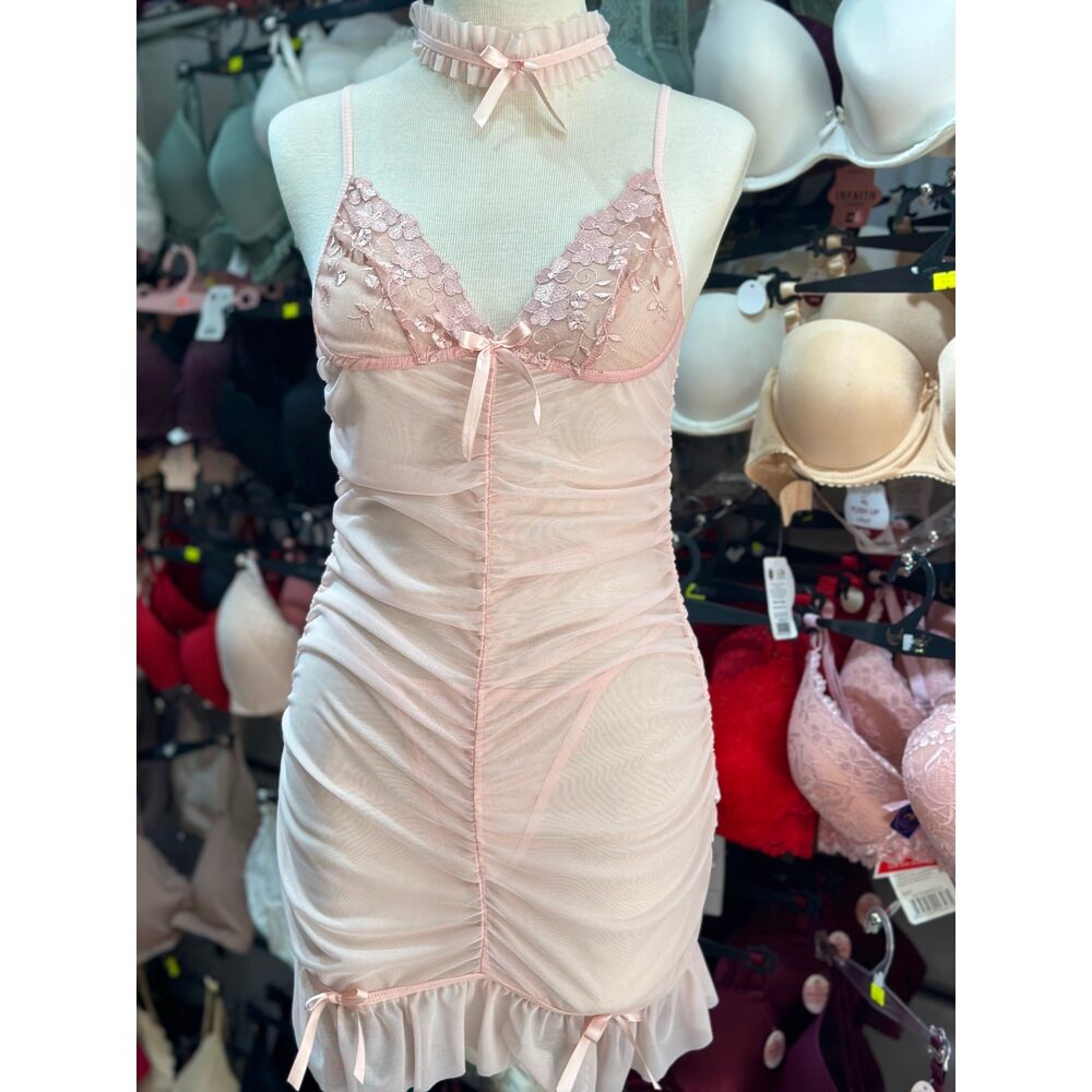 Pembe Rüya – Transparan Gecelik Elbise