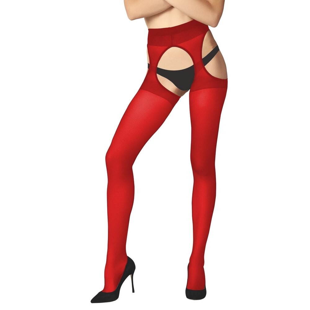 Scarlet Trap – Özel Bölgesi Açık Kırmızı Fantazi Çorap