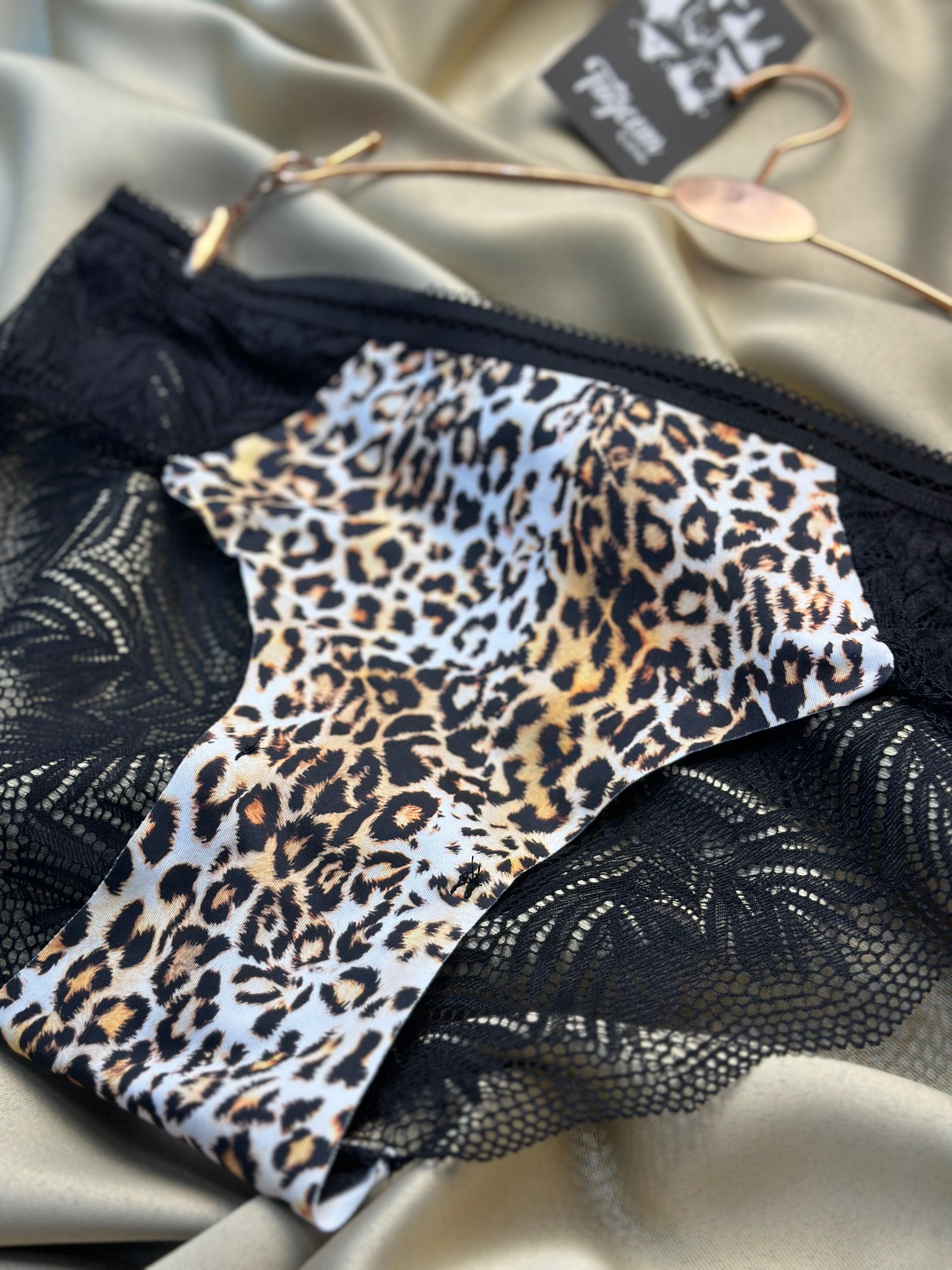 Wild Lace – Leopar Desenli Slip Külot 40/44