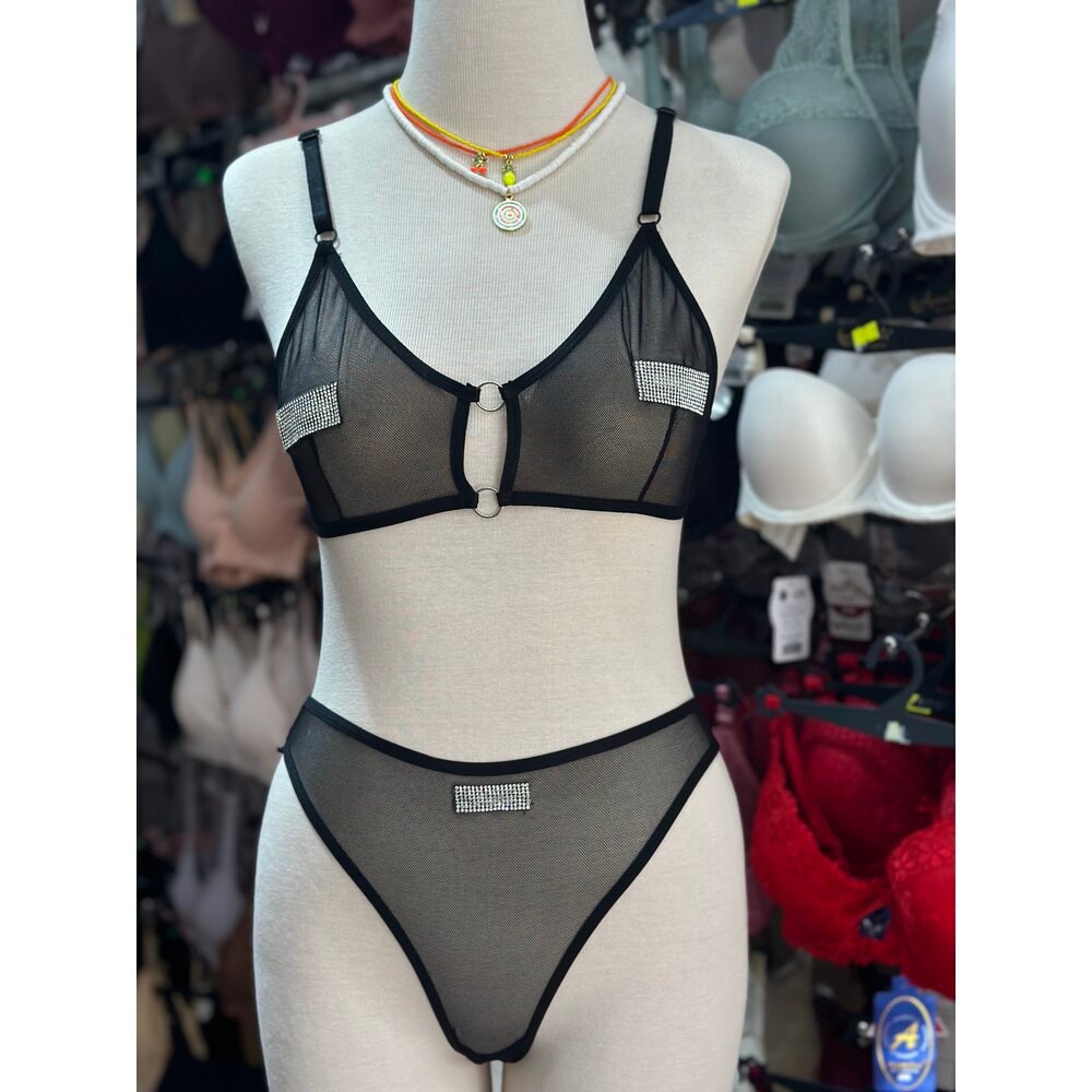 Noirette Transparan Bralet Takım