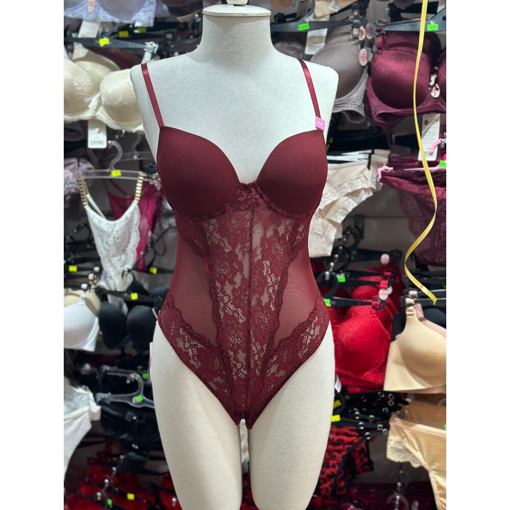 Wine Whisper – Bordo Dantelli Babydoll
