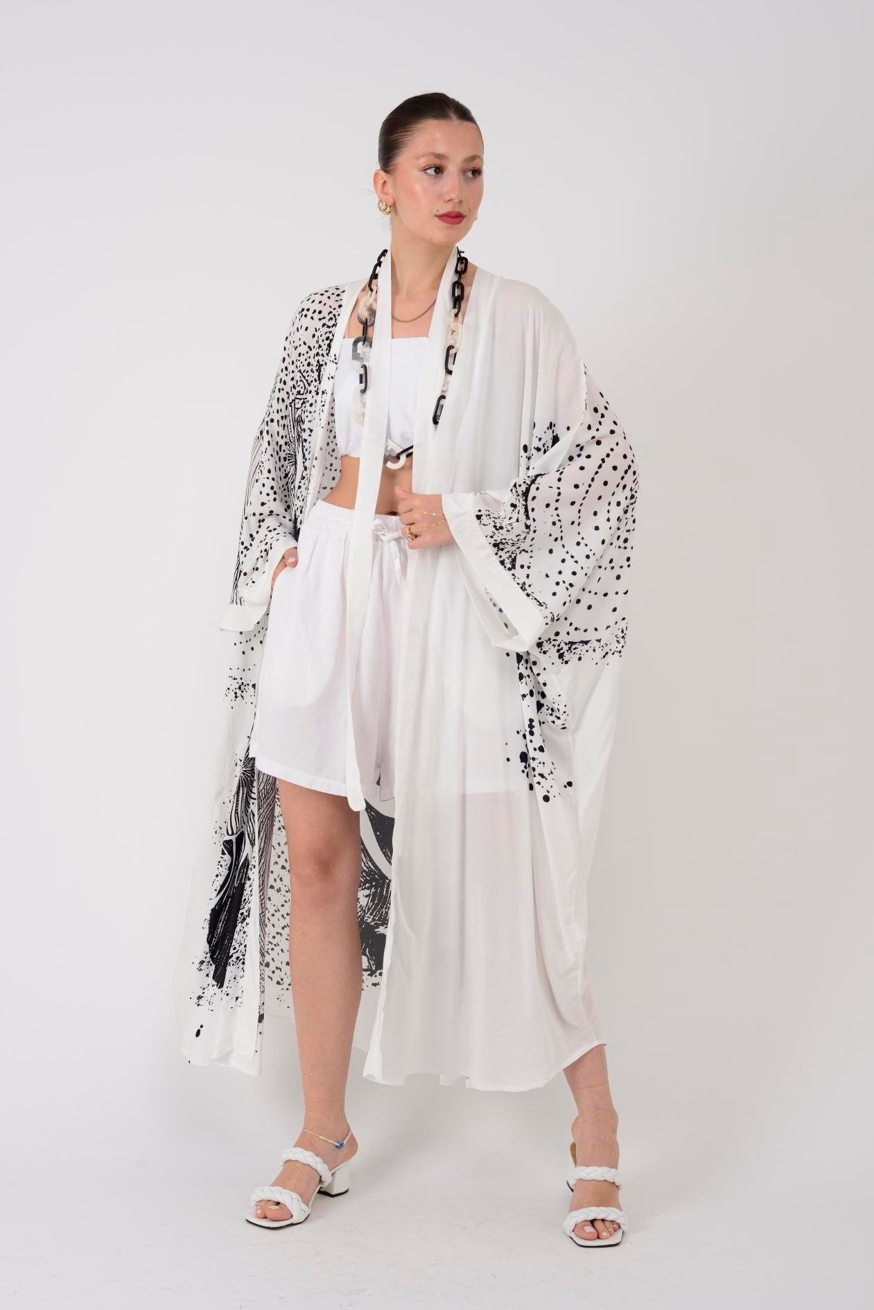 Black Ether Kimono