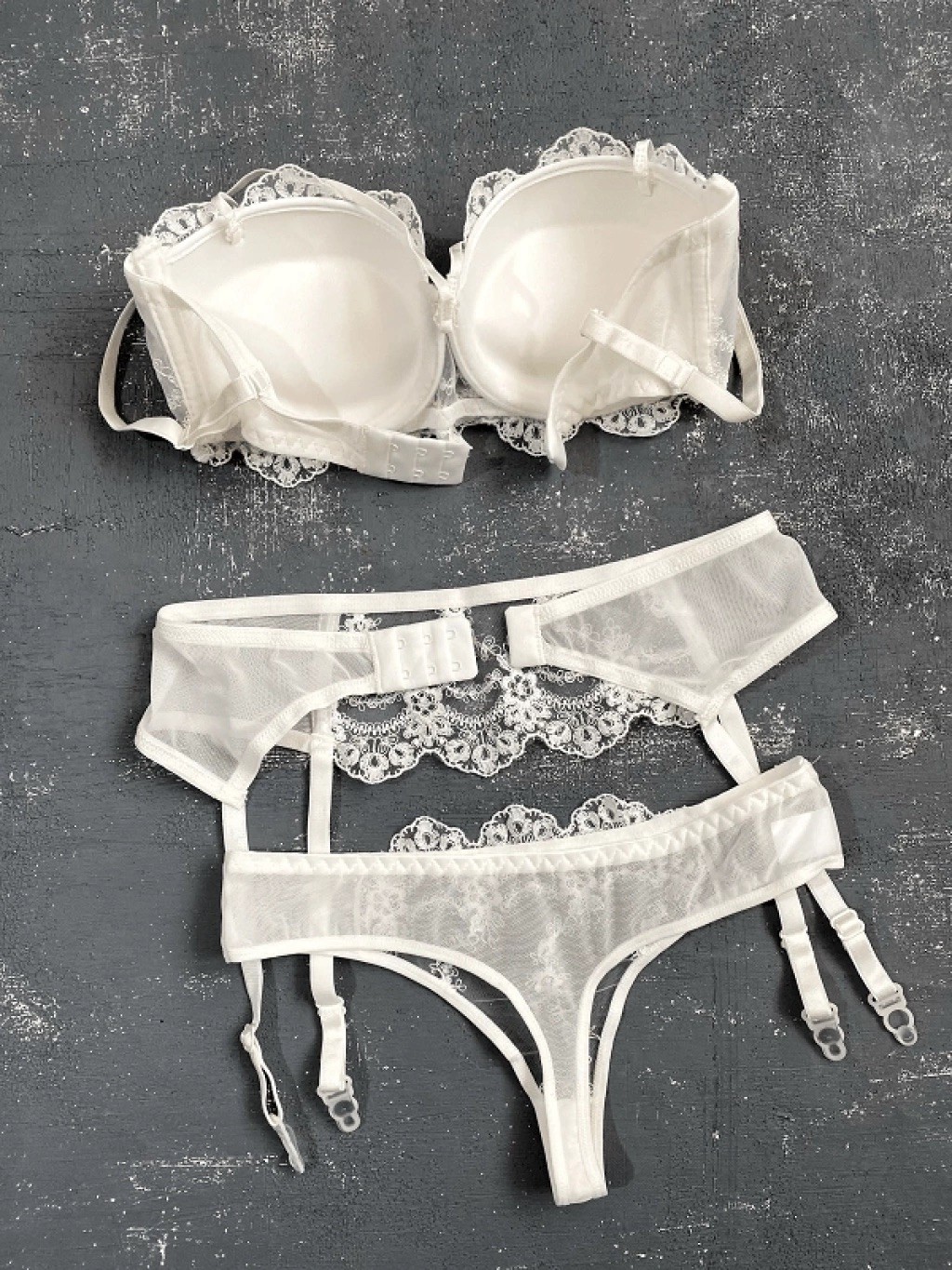 Ivory Grace Push-Up Jartiyer Takım