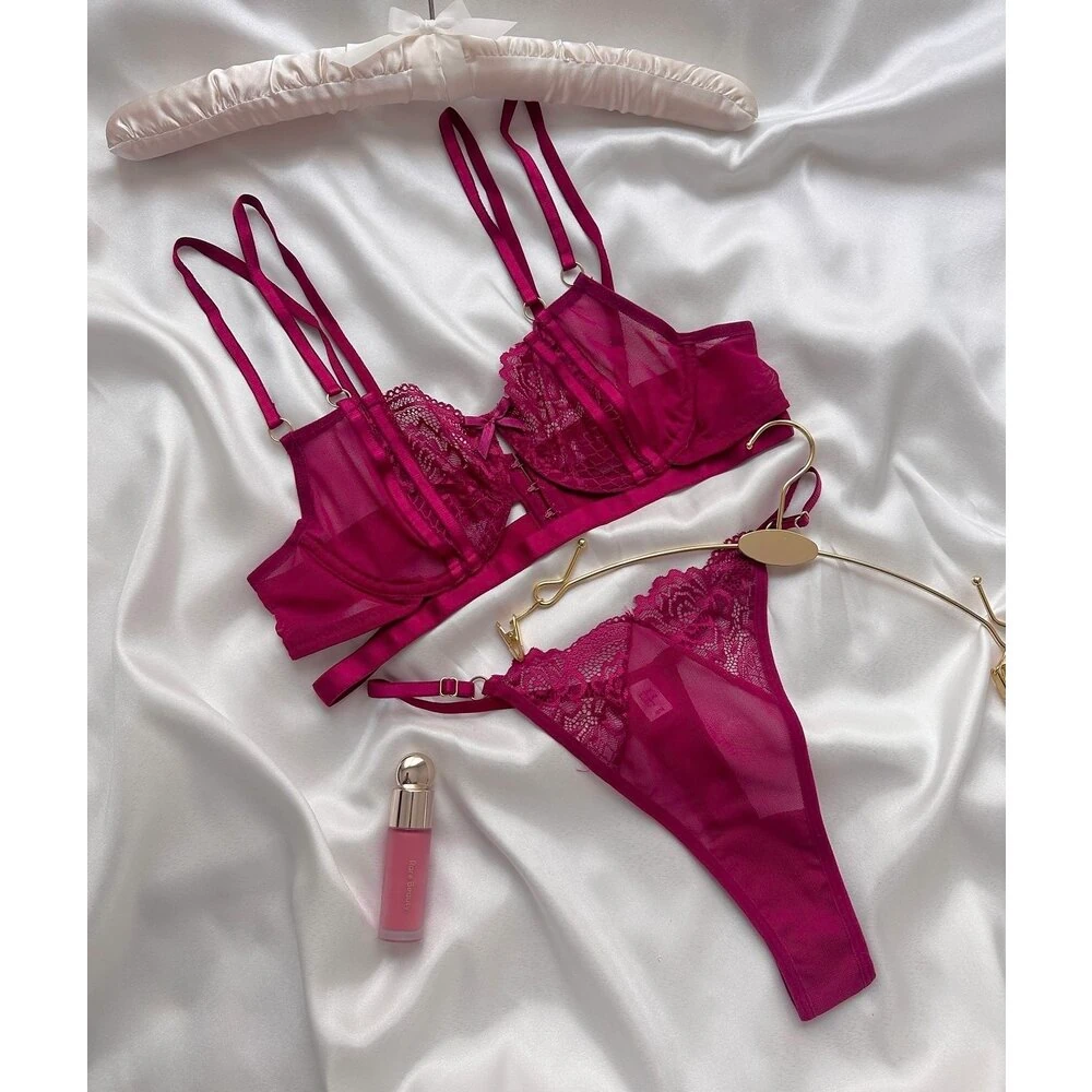 Luna Vişne İkili Bralet Set