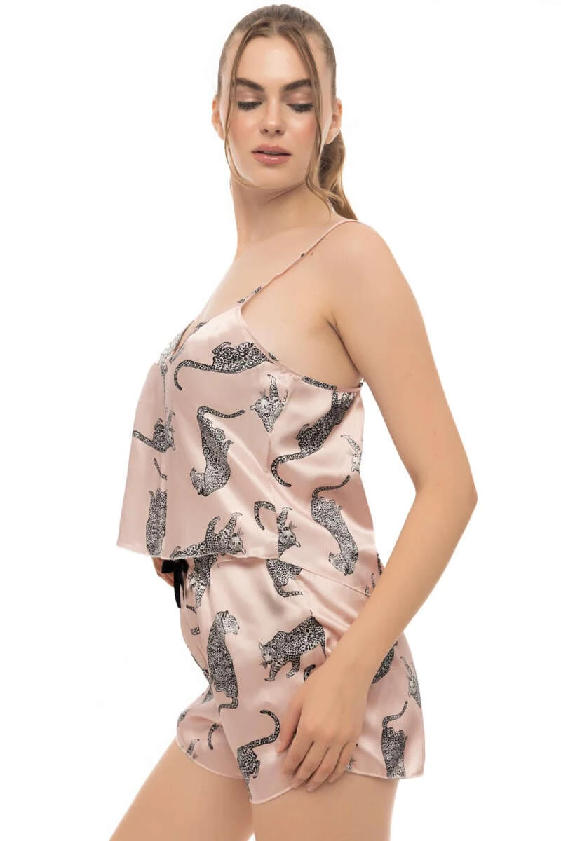 Wild Whisper Satin Pijama Takımı