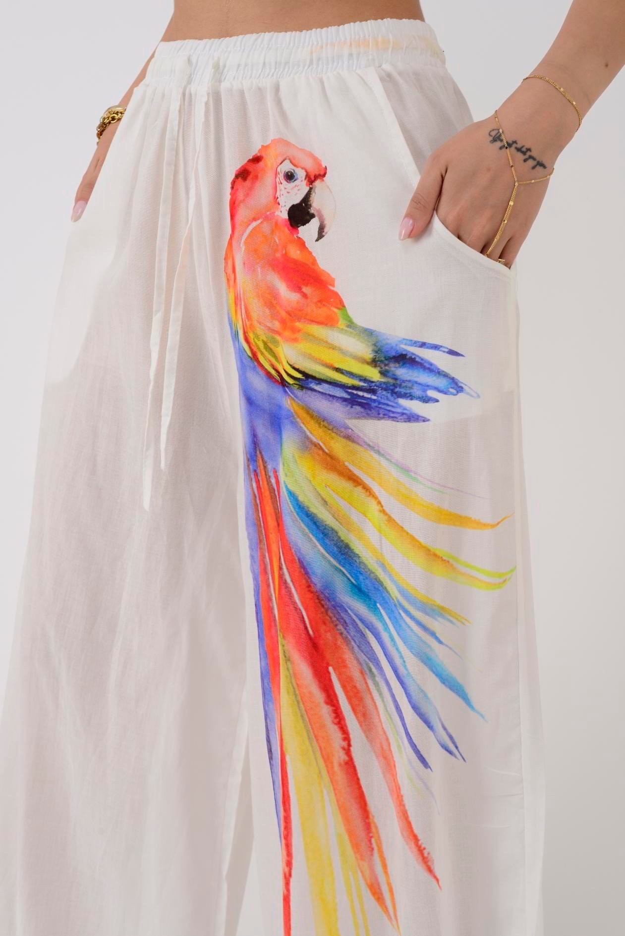 Tropical Parrot Kaftan Set