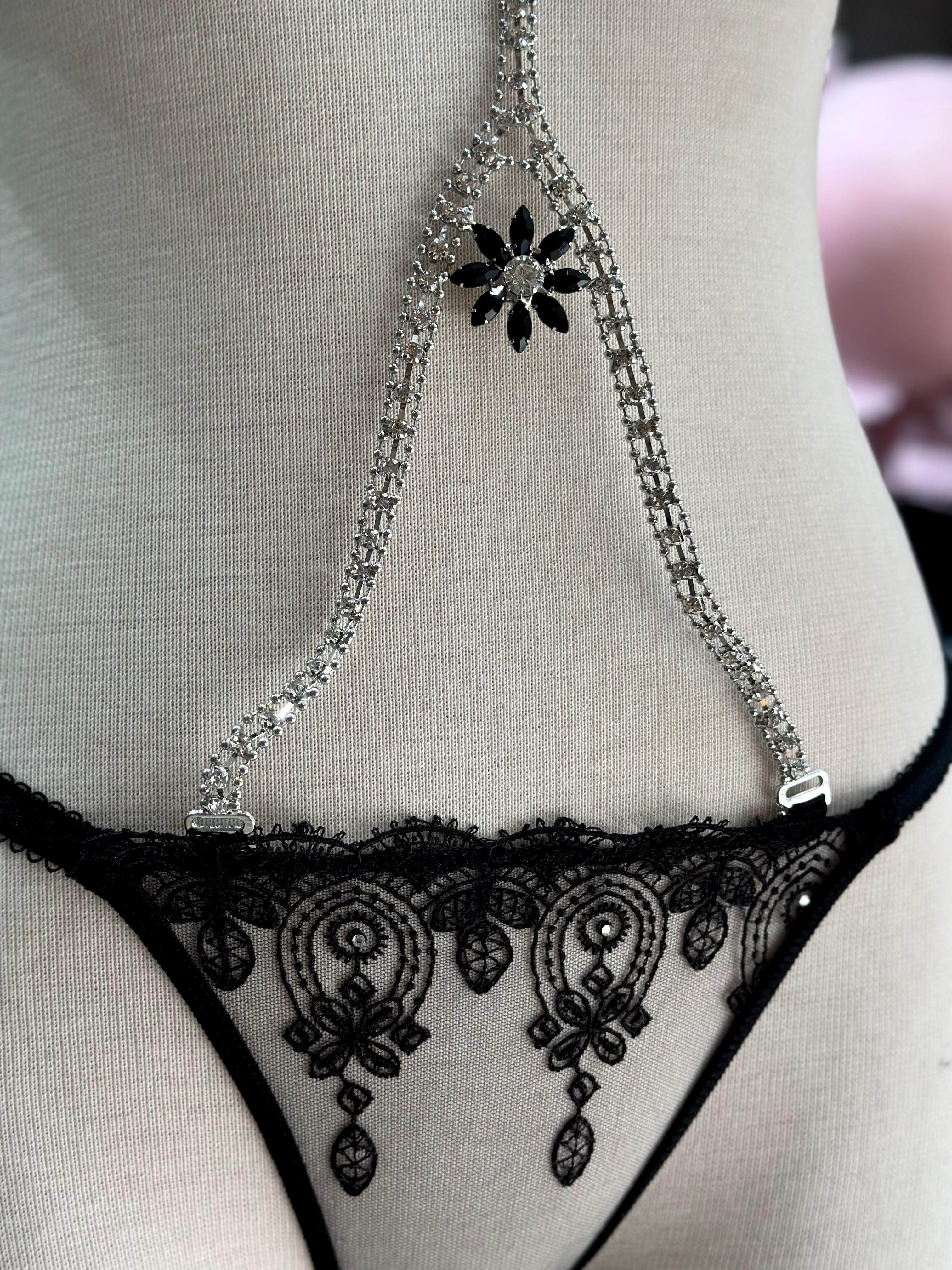 Taş Detaylı Dantel Babydoll