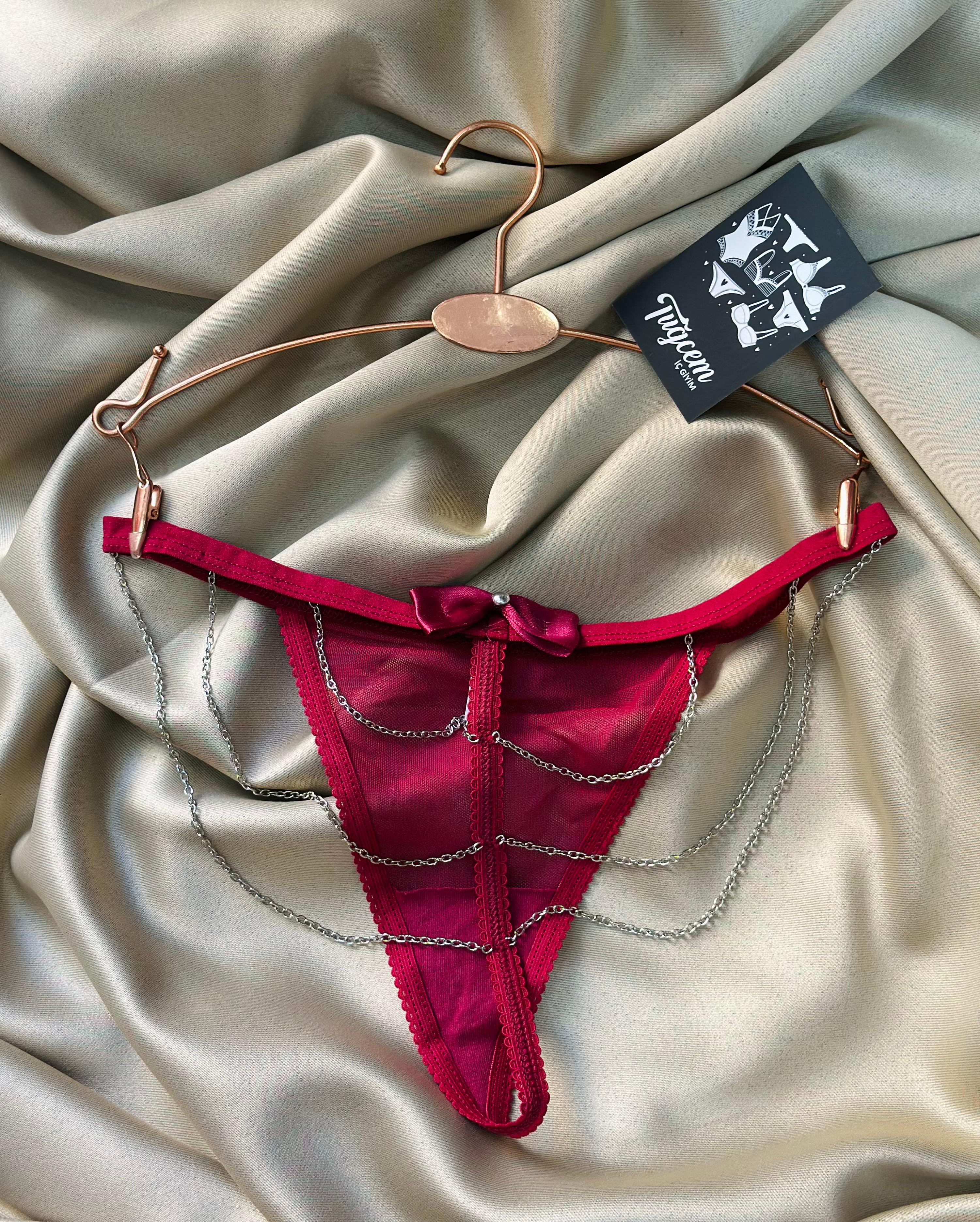 Sage Sins – Zincir Detaylı Tanga String