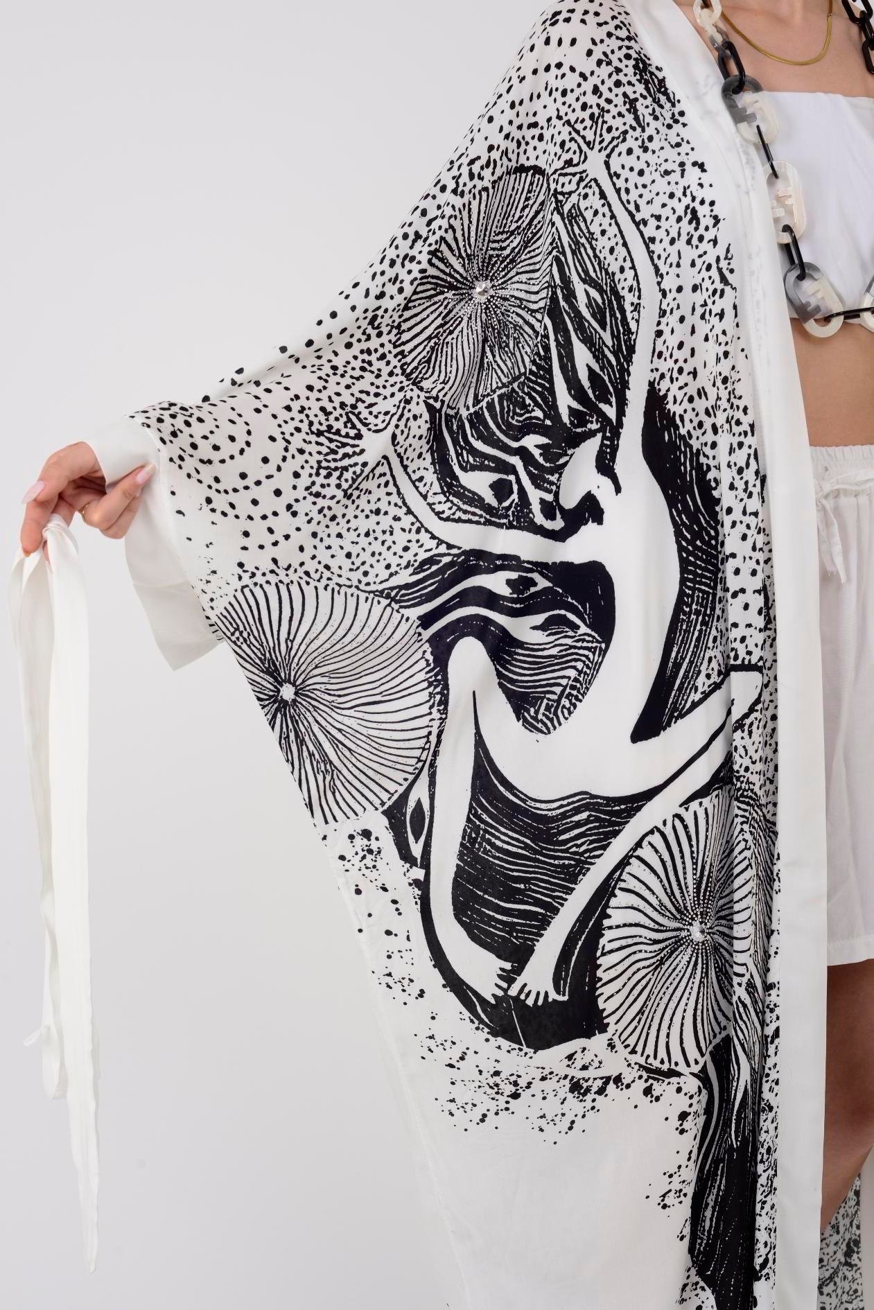 Black Ether Kimono