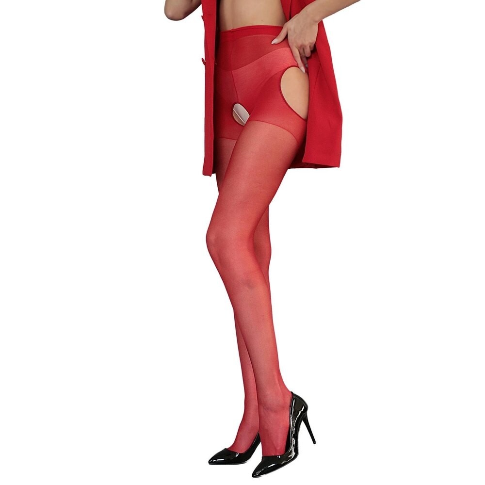 Scarlet Trap – Özel Bölgesi Açık Kırmızı Fantazi Çorap