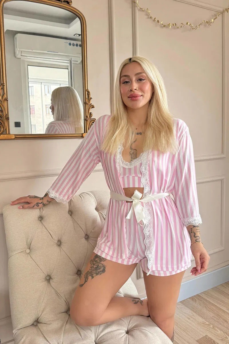 Candy Stripes Pijama Takımı