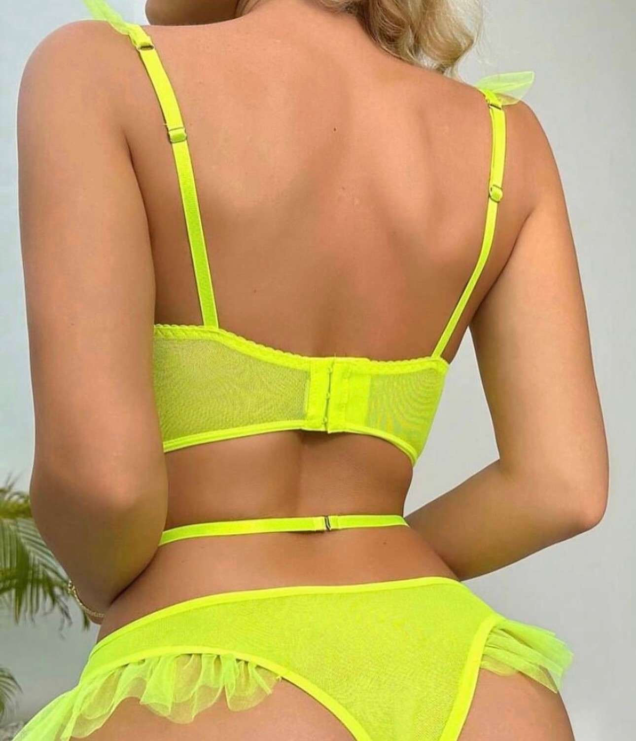 Floral Fantasy – Neon Bloom Lingerie Set