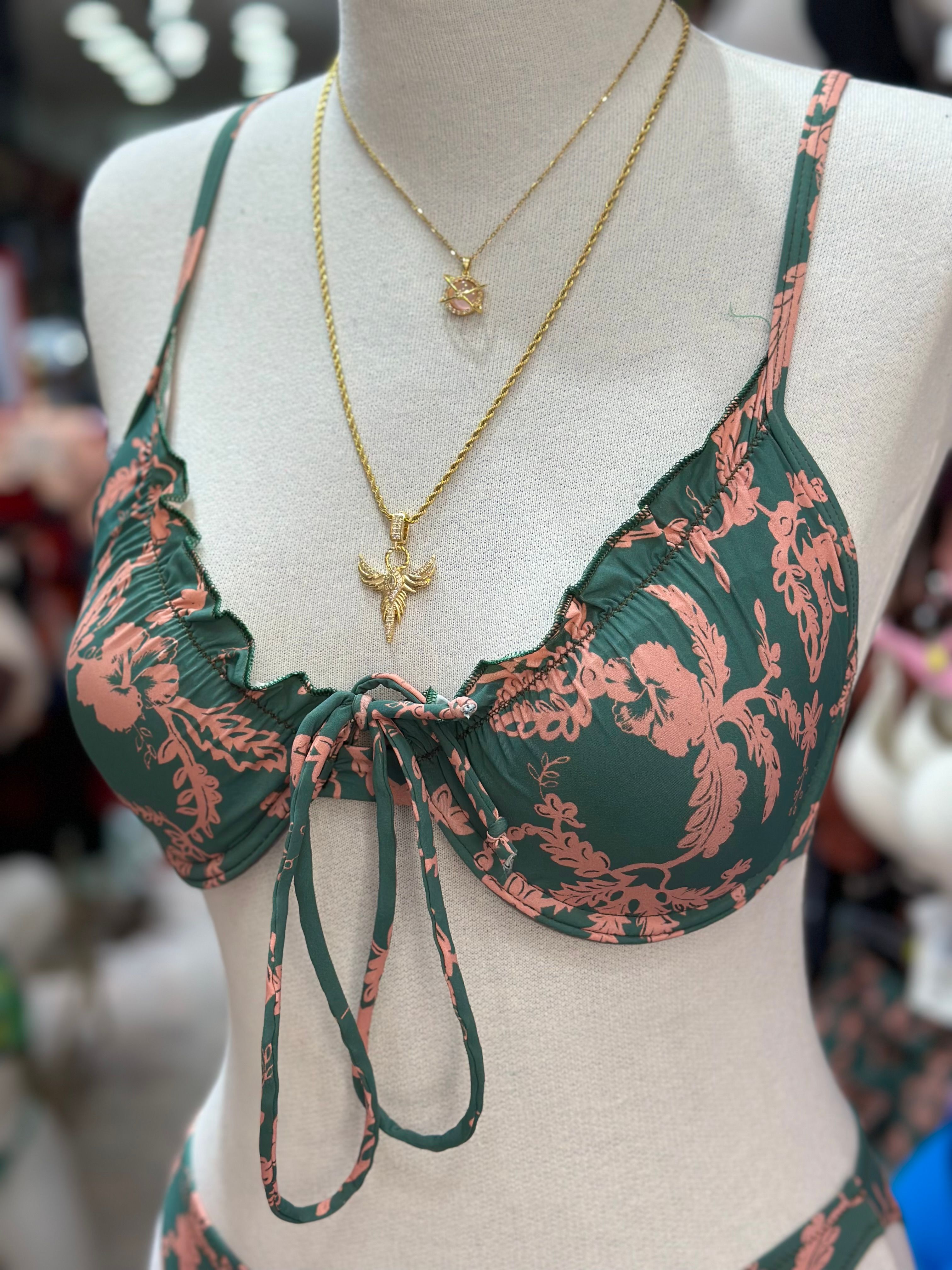 Elysian Bloom – Desenli Bikini Takımı