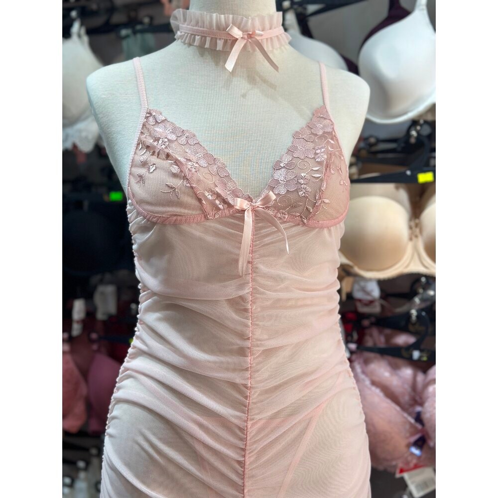 Pembe Rüya – Transparan Gecelik Elbise