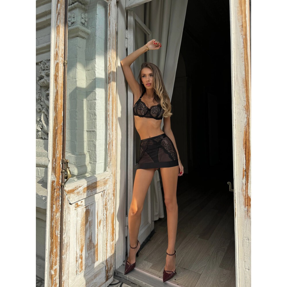 Noir Dentelle Üçlü Set