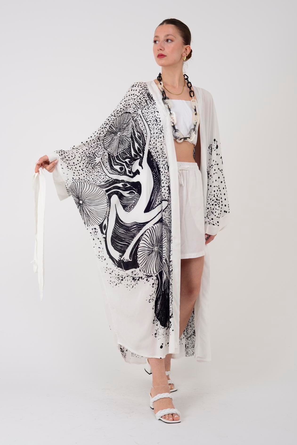 Black Ether Kimono